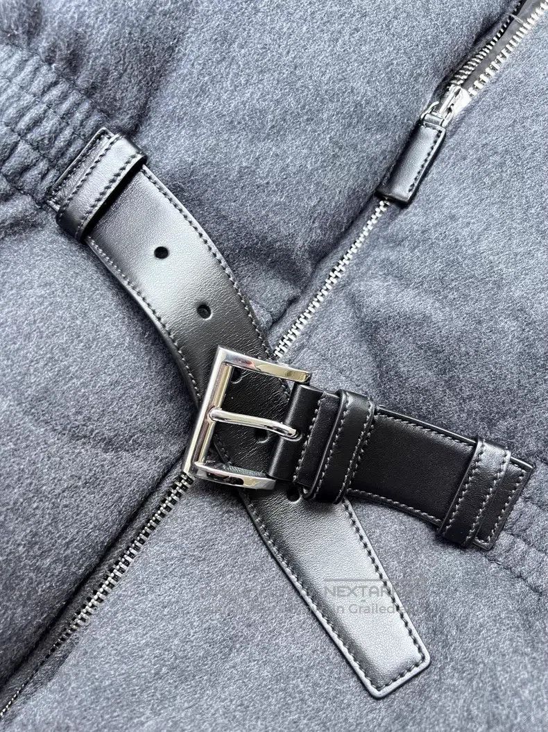 Prada Prada Triangle woollen waisted down jacket Size XS / US 0-2 / IT 36-38 - 5 Thumbnail