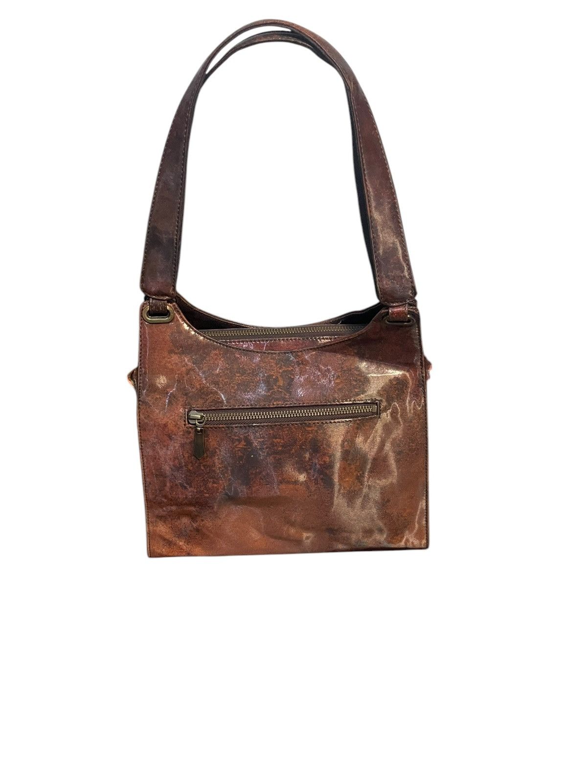 Jean Paul Gaultier Jean Paul Gaultier Abstract Spell Out Leather Hand Bag Size ONE SIZE - 2 Thumbnail