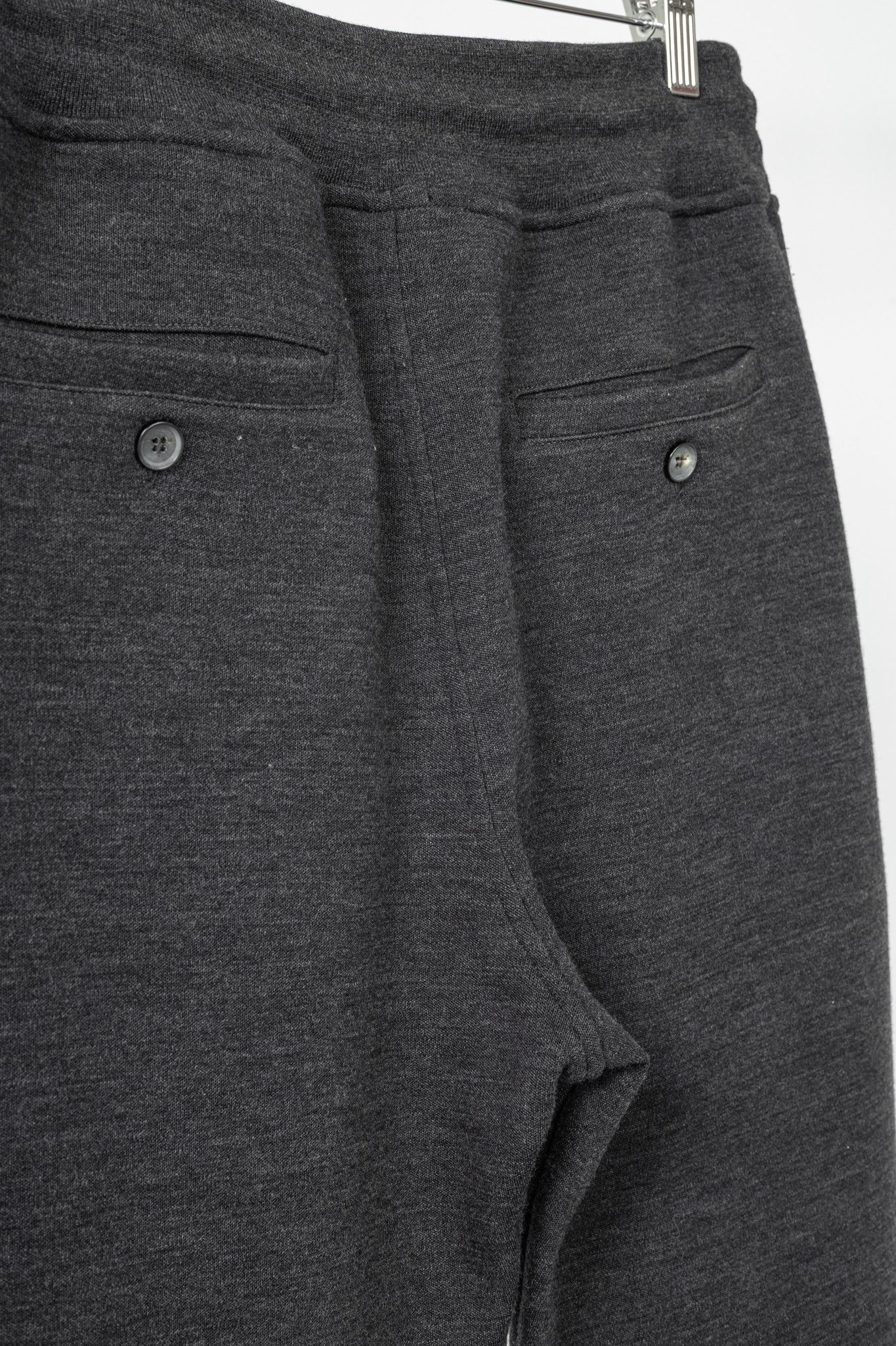 Other ISAIA Dark Grey Wool & Cotton Drawstring Trackpants Size 29" - 7 Thumbnail