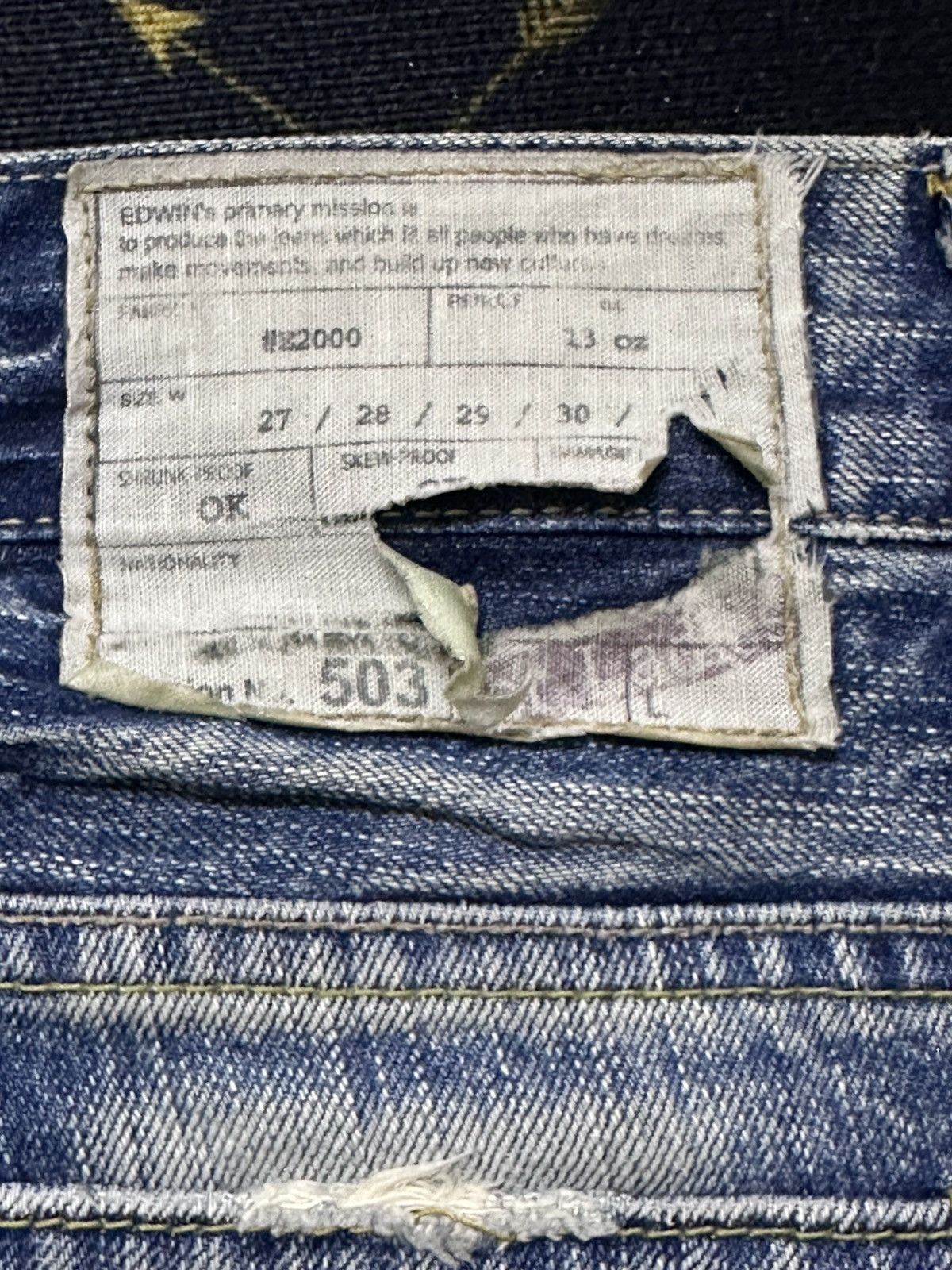Edwin Vintage Edwin 503 Flare Bootcut Faded Denim Size US 33 - 7 Thumbnail