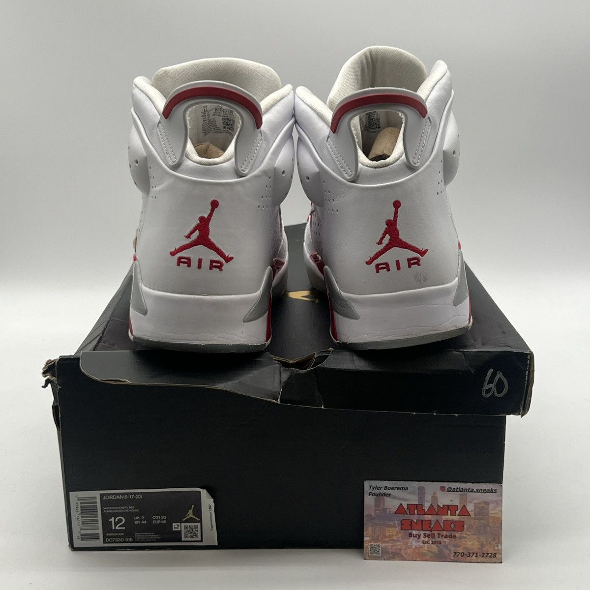 Jordan Brand Jordan 6-17-23 white fire red Size US 12 / EU 45 - 3 Thumbnail