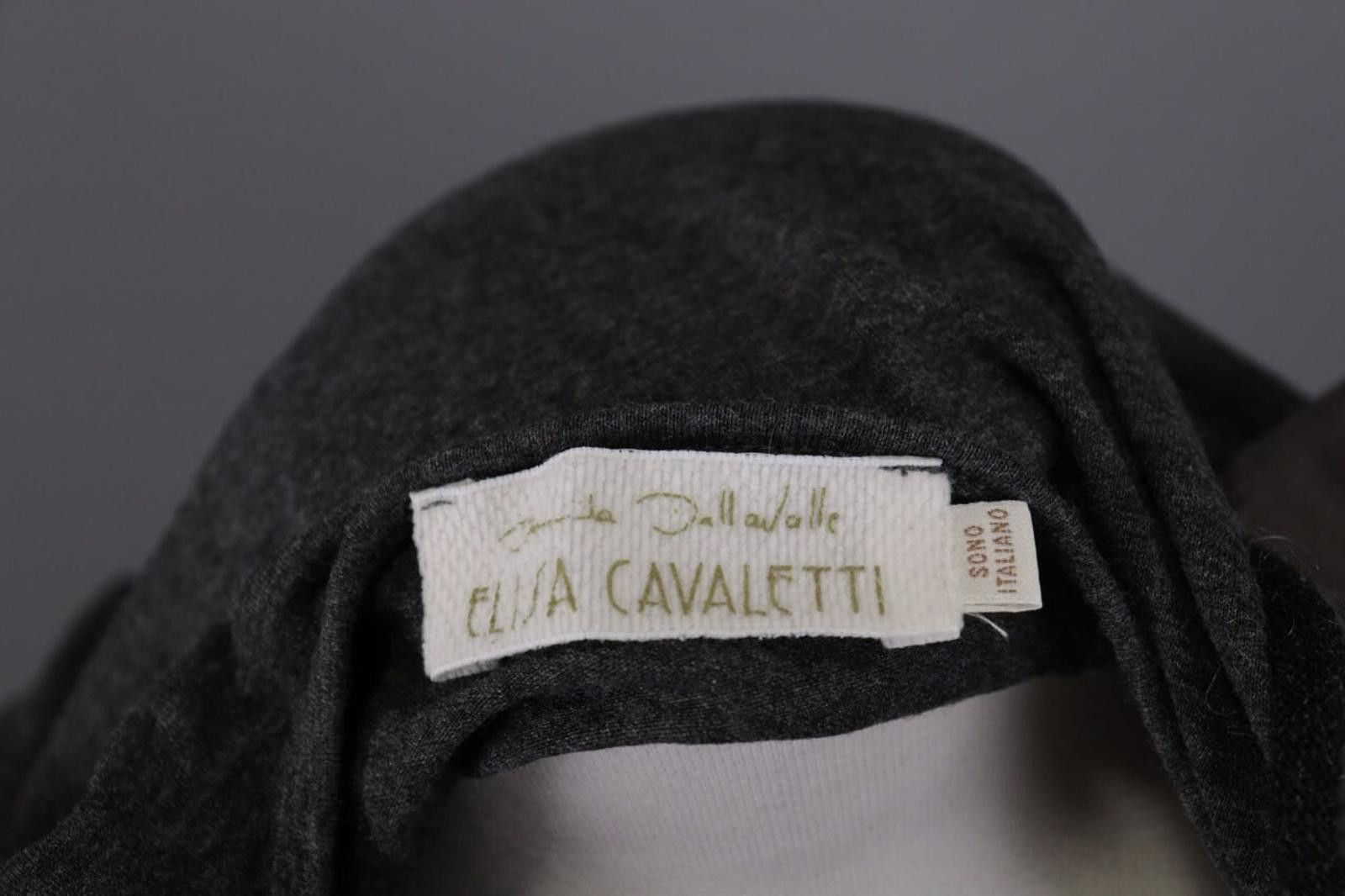 Designer Elisa Cavaletti Gray Summer Shirt Blose Size 2XL / XXL Size XXL / US 16-18 / IT 52-54 - 12 Thumbnail