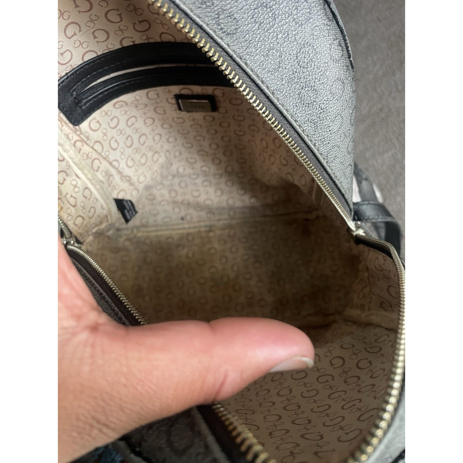 Guess GUESS Backpack Monogram Black Small Bag Size ONE SIZE - 3 Thumbnail