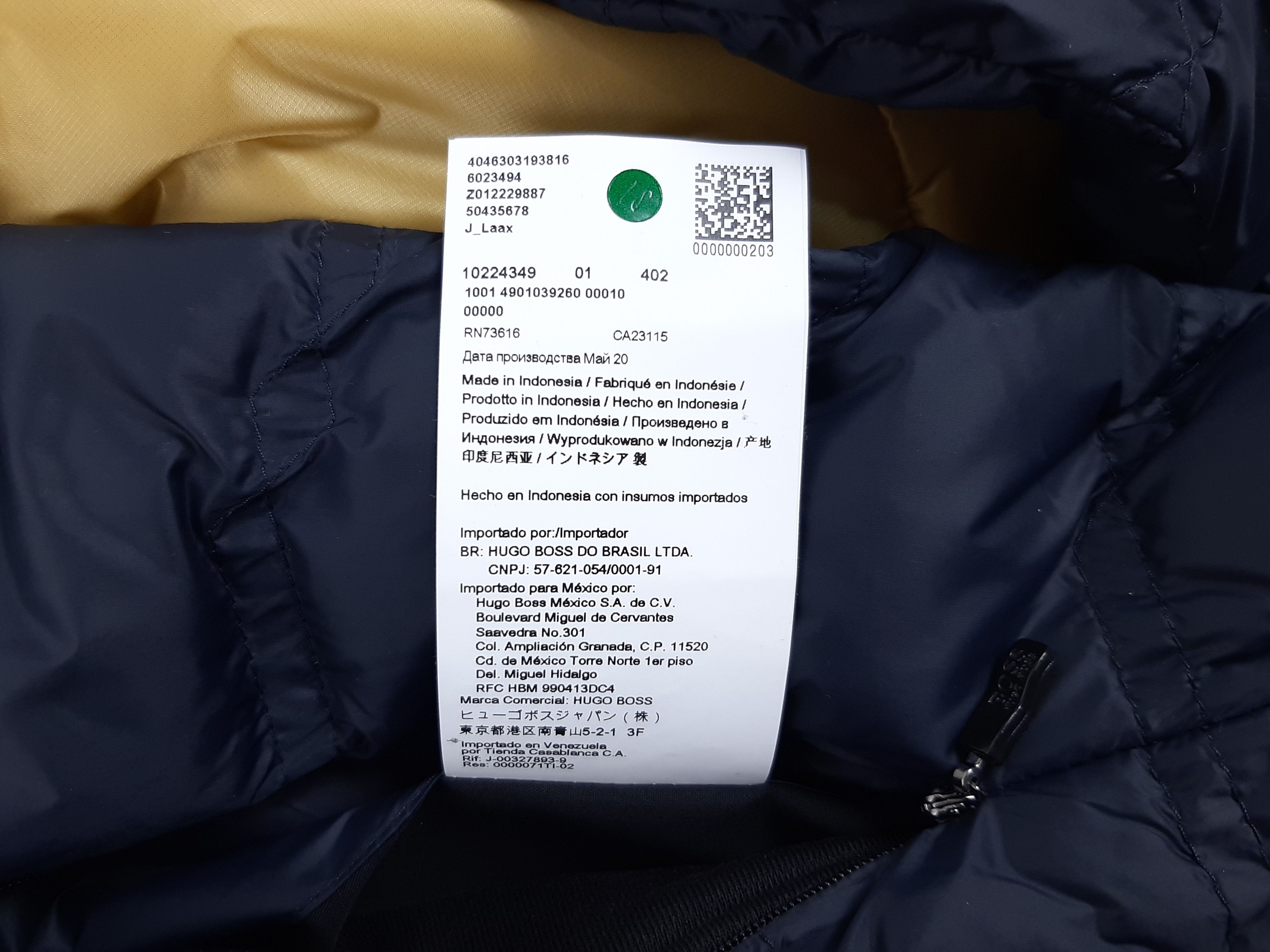 Hugo Boss Hugo Boss J_Laax Jacket Navy Gold Men's Size XL Size US XL / EU 56 / 4 - 16 Thumbnail