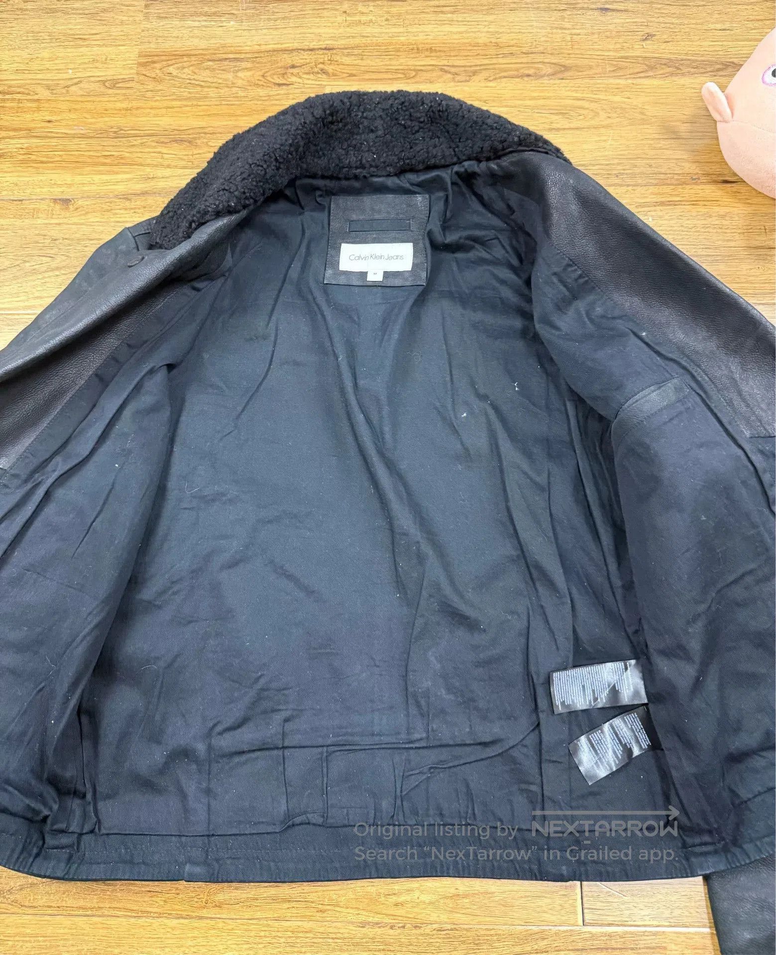 Calvin Klein Calvin Klein Men's Leather Biker Jacket. Size US M / EU 48-50 / 2 - 3 Thumbnail