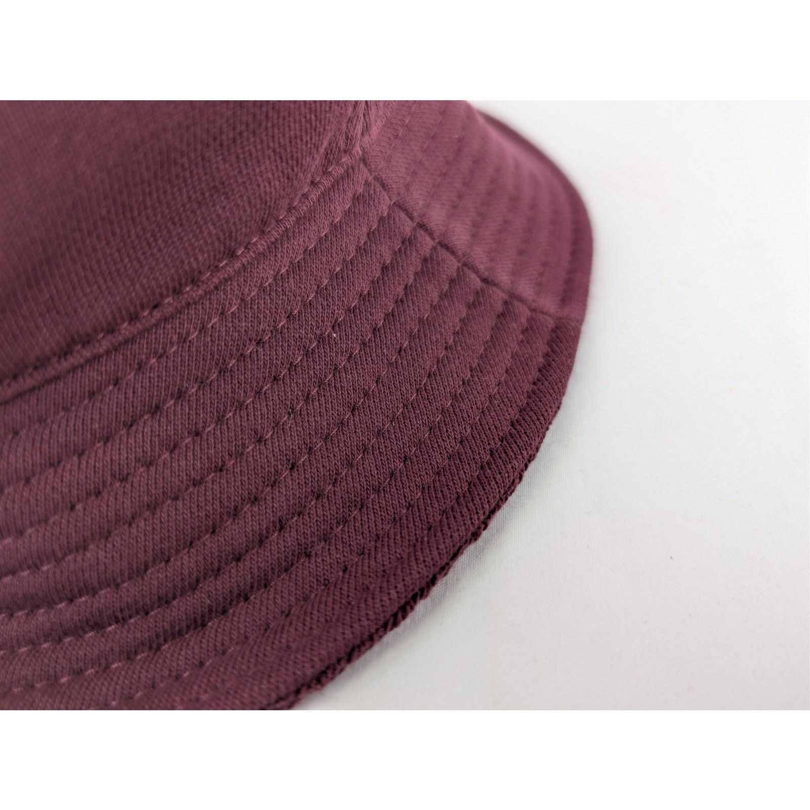 Celine o1rshd1 Size: M / Cotton Fleece Bucket Cap / Hat in Burgundy Size ONE SIZE - 7 Thumbnail