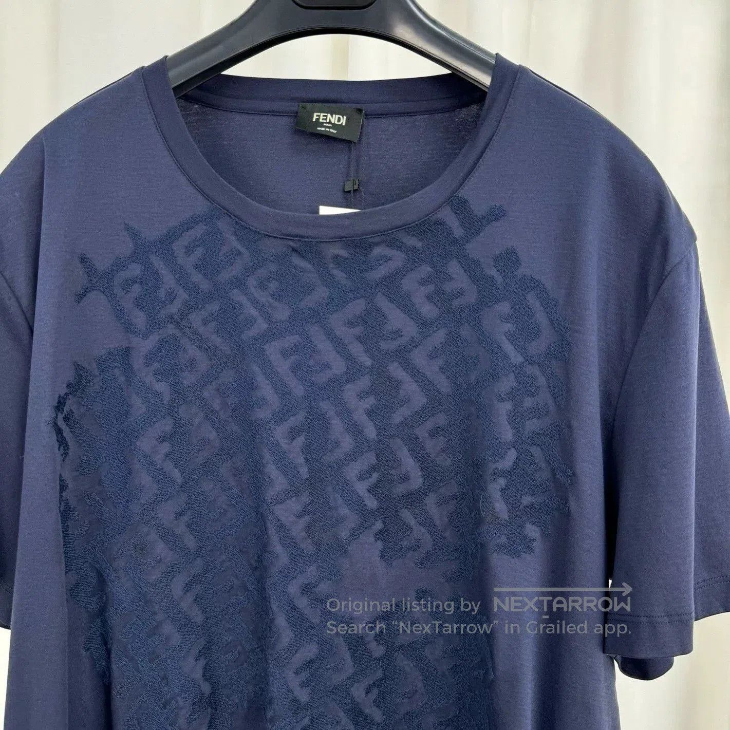 Fendi Fendi Embroidered Logo Short Sleeve Shirt. Size US L / EU 52-54 / 3 - 3 Thumbnail