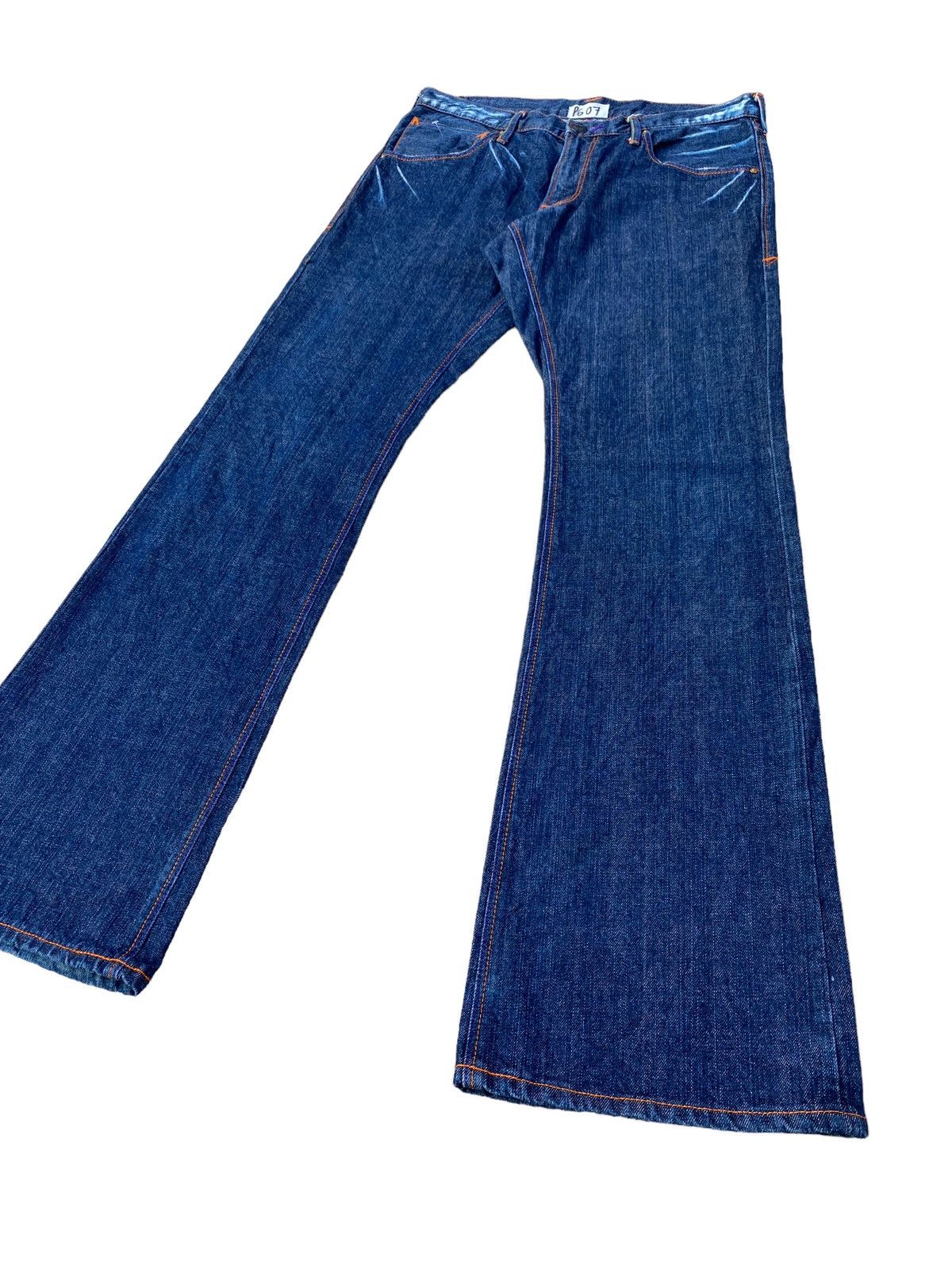 Japanese Brand Blue Way Wide Leg Boot Cut Flare Pant Size US 32 / EU 48 - 2 Thumbnail