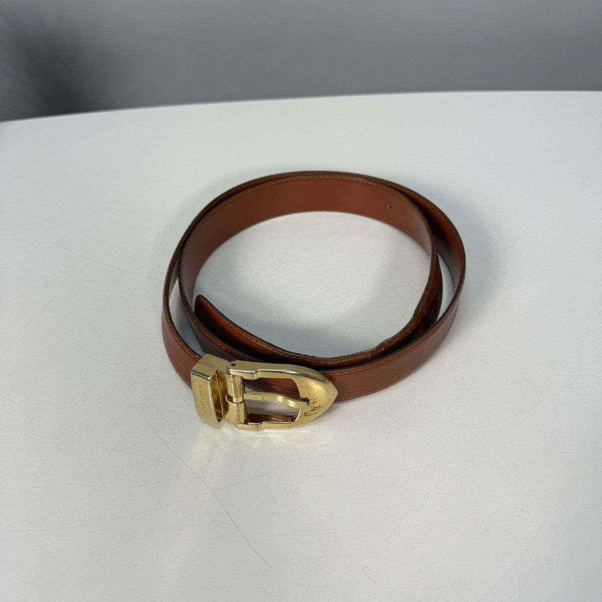 Louis Vuitton LOUIS VUITTON belt Epi santule leather/metal Size ONE SIZE - 3 Thumbnail