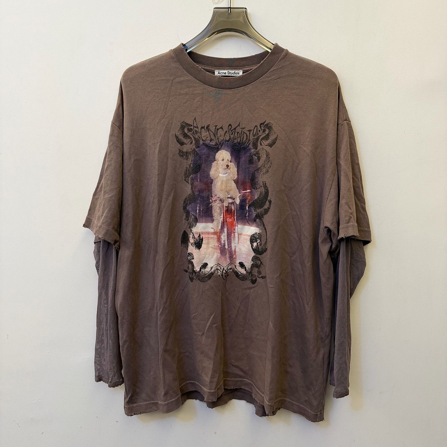 Acne Studios Acne Studios Poodle Graphic Long Sleeve T-Shirt Size S Size S / US 4 / IT 40 - 1 Thumbnail