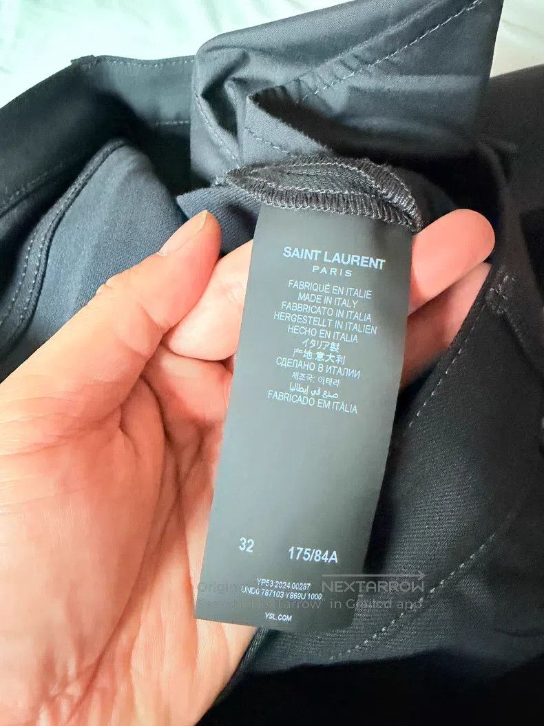Saint Laurent Paris Saint Laurent Paris Black Men's Jeans Size US 32 / EU 48 - 7 Thumbnail