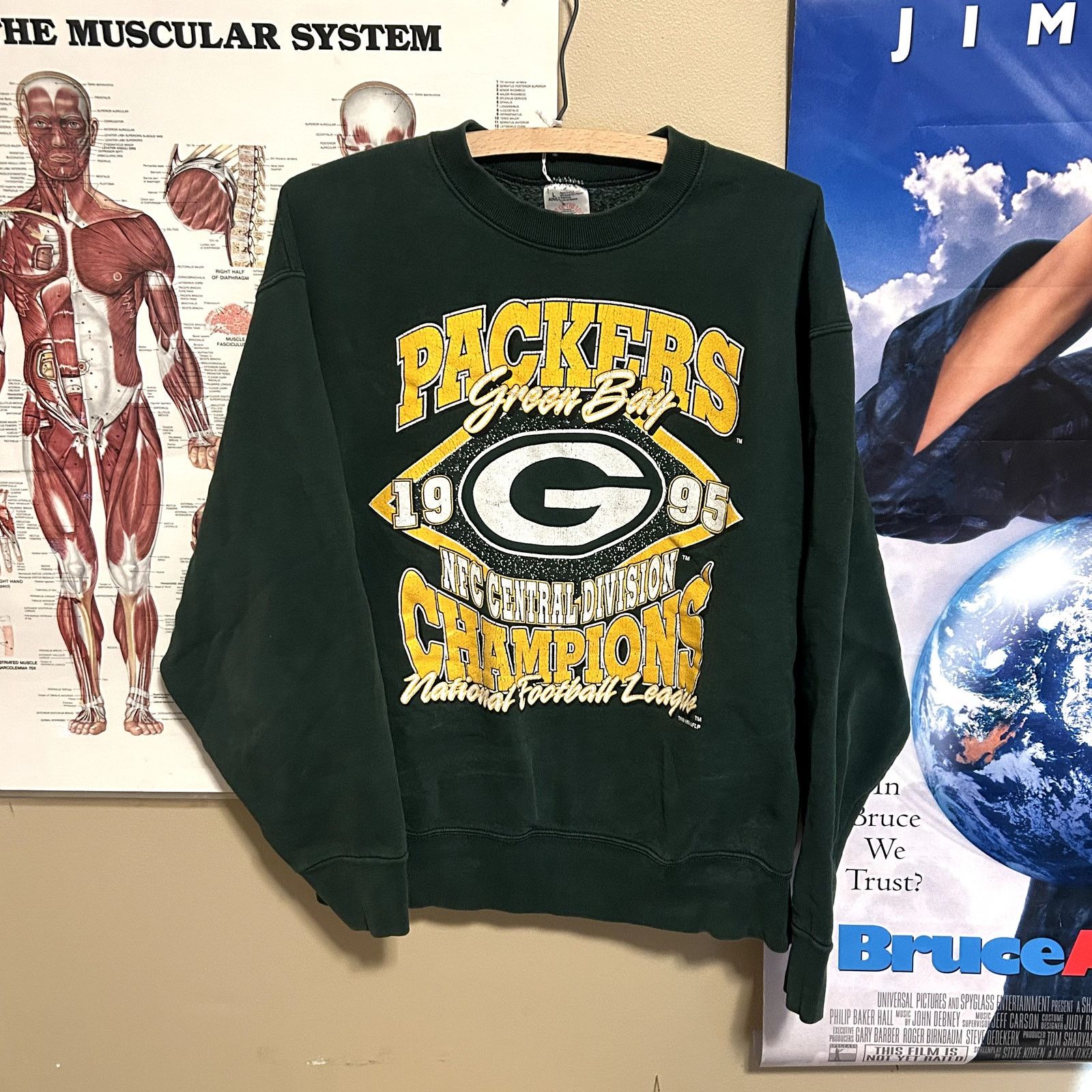 Fruit Of The Loom Vintage 90s Green Bay Packers Crewneck Large Size US L / EU 52-54 / 3 - 1 Thumbnail