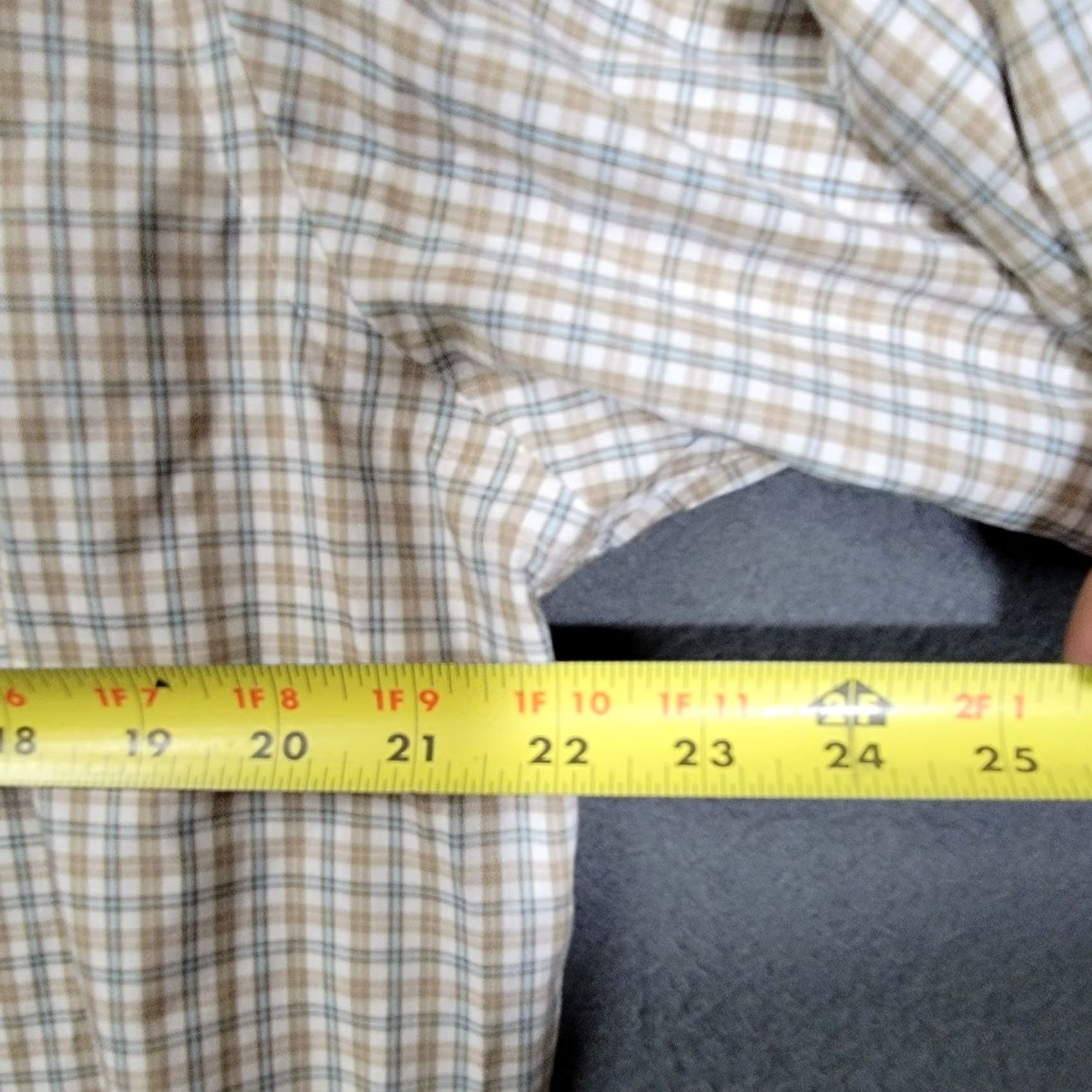 Eddie Bauer Eddie Bauer Wrinkle Free Relaxed Fit Button Down Shirt Plaid Men’s LT Shirt Mens LT Beige Cotton Button-Up Collared Long Sleeve 52 in Big & Tall Men Size US L / EU 52-54 / 3 - 6 Thumbnail