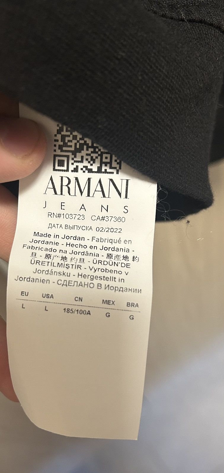 Giorgio Armani Giorgio Armani - Armani Jeans Black Crewneck Size US M / EU 48-50 / 2 - 4 Thumbnail