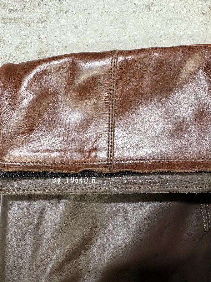 Miu Miu × Vintage MiuMiu Minimalist Pure Brown Leather Ankle Boots Size US 7 / IT 37 - 7 Thumbnail