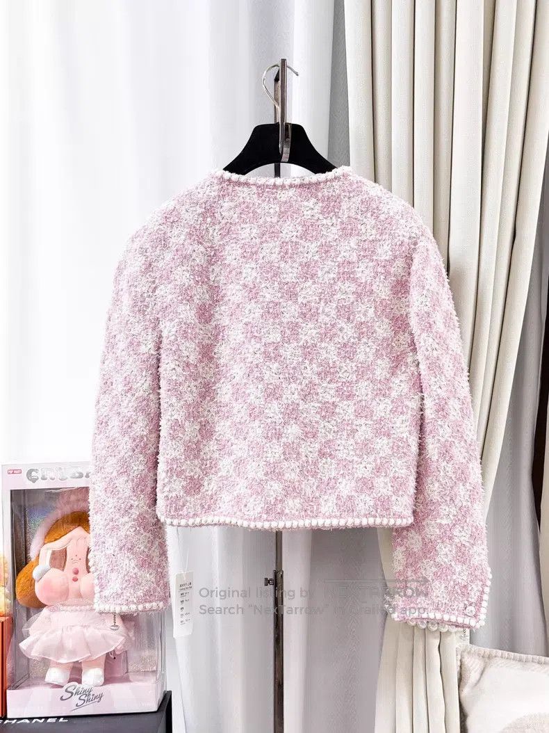 Chanel Chanel Plaid checkerboard checkered diamond buckle long-sl Size S / US 4 / IT 40 - 2 Thumbnail