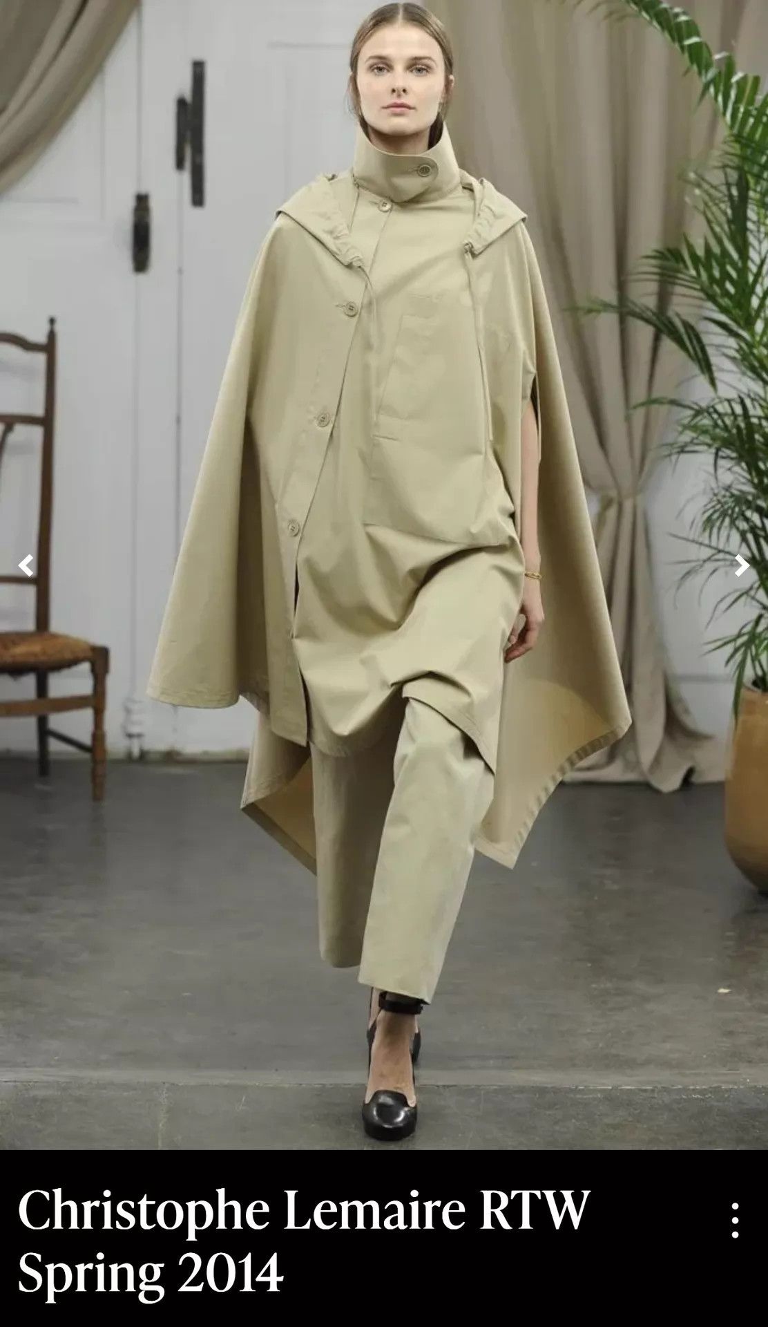 Lemaire LEMAIRE Early 2014 S/S Runway Cape Coat Size ONE SIZE - 4 Thumbnail