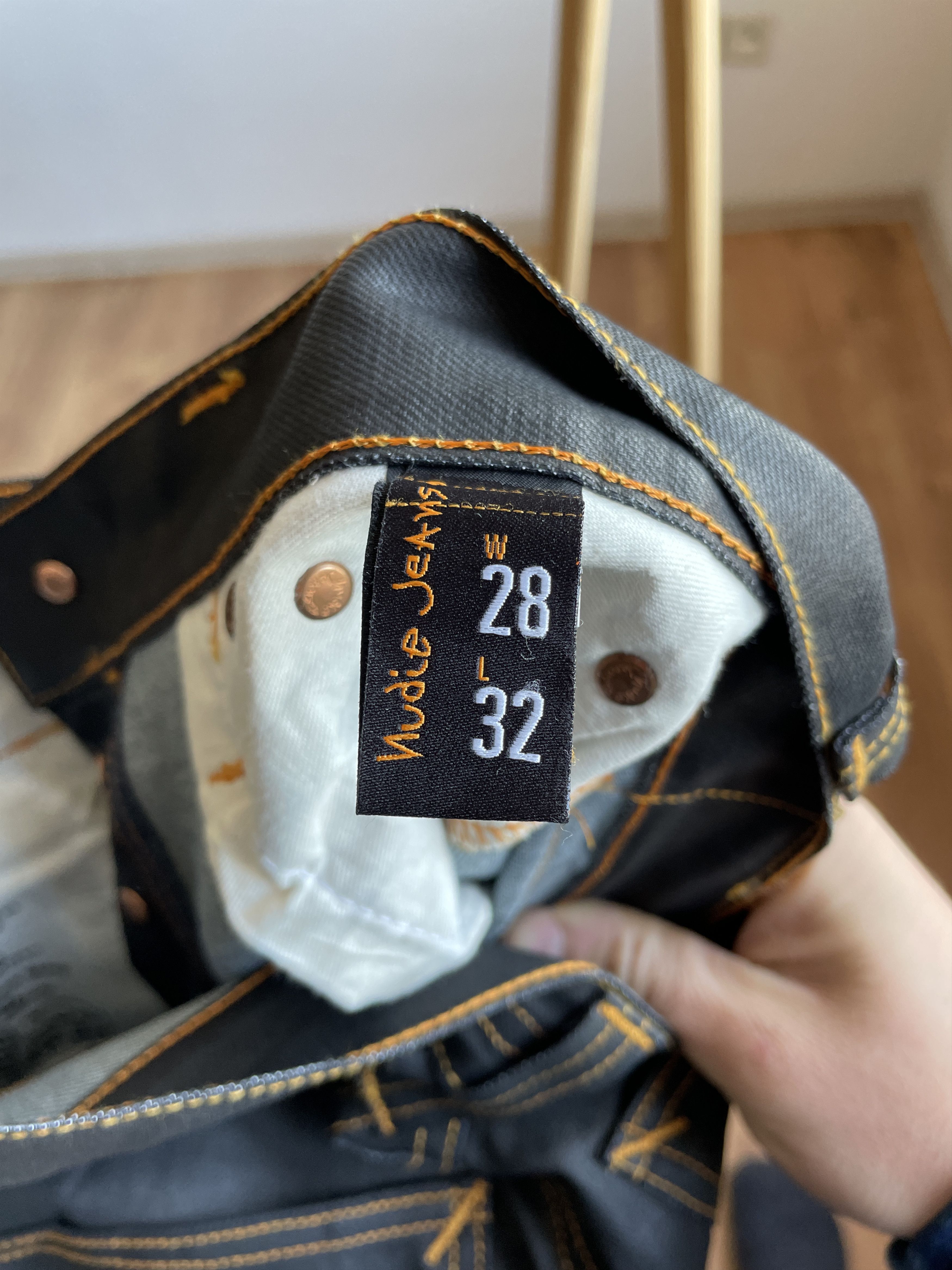 Nudie Jeans Nudie Jeans Grim Tim Used Black Coated Slim Denim Size 28x32 Size US 28 / EU 44 - 9 Thumbnail