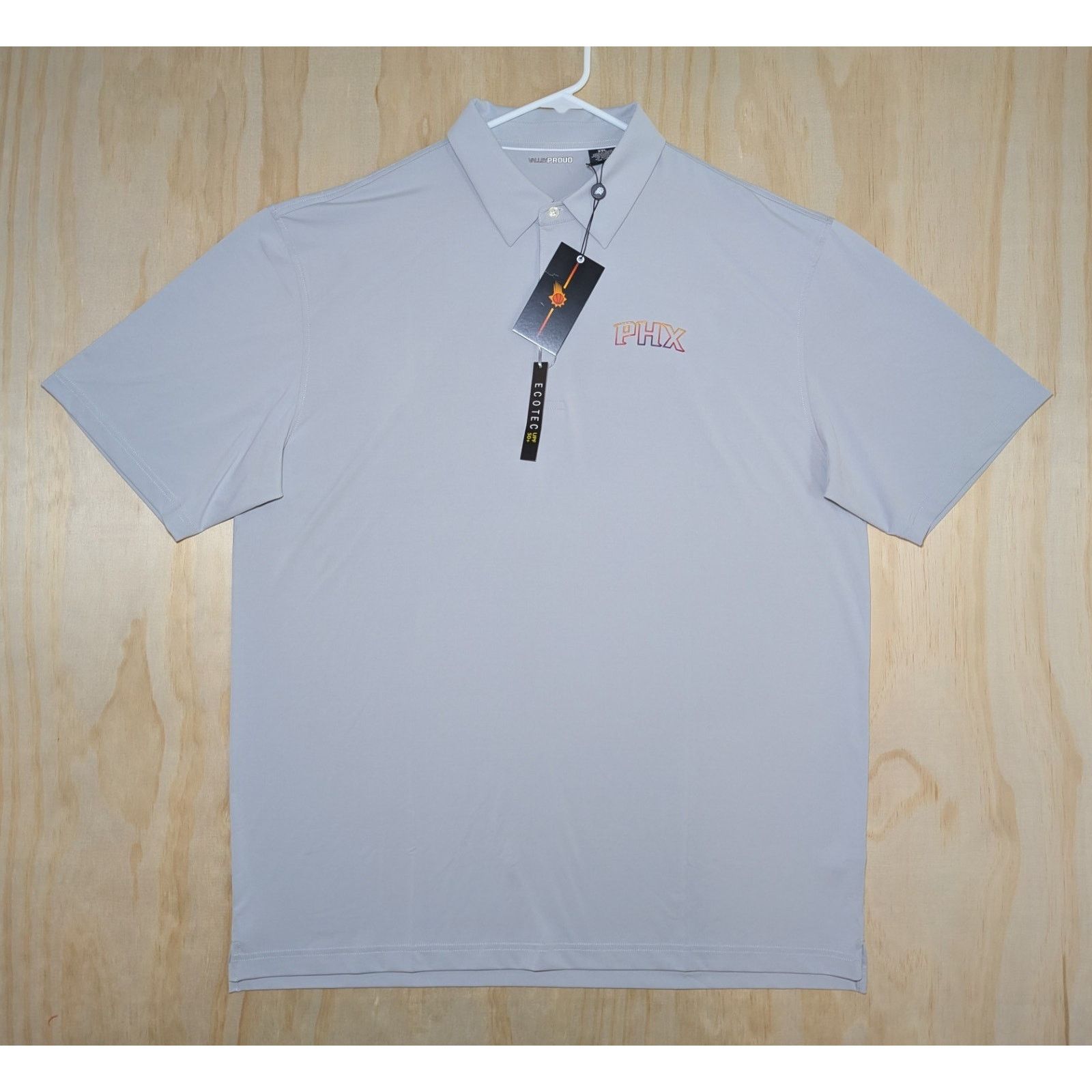 Other Valley Proud Men's XXL Phoenix Suns Polo Shirt Grey PHX Size US XXL / EU 58 / 5 - 1 Thumbnail