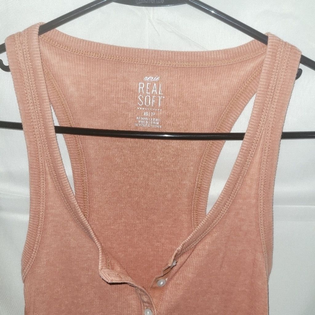Aries Aerie, tank top, orange ,ribbed Size S Size XS / US 0-2 / IT 36-38 - 2 Thumbnail
