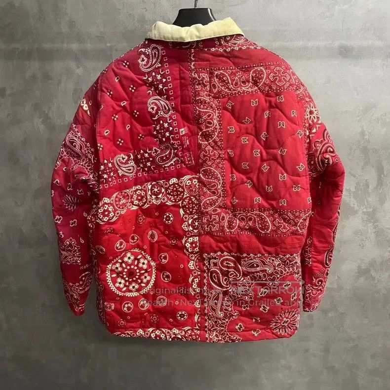 READYMADE Ready Made Red Camellia Flower Full Print Logo Cotton Jack Size US L / EU 52-54 / 3 - 2 Thumbnail