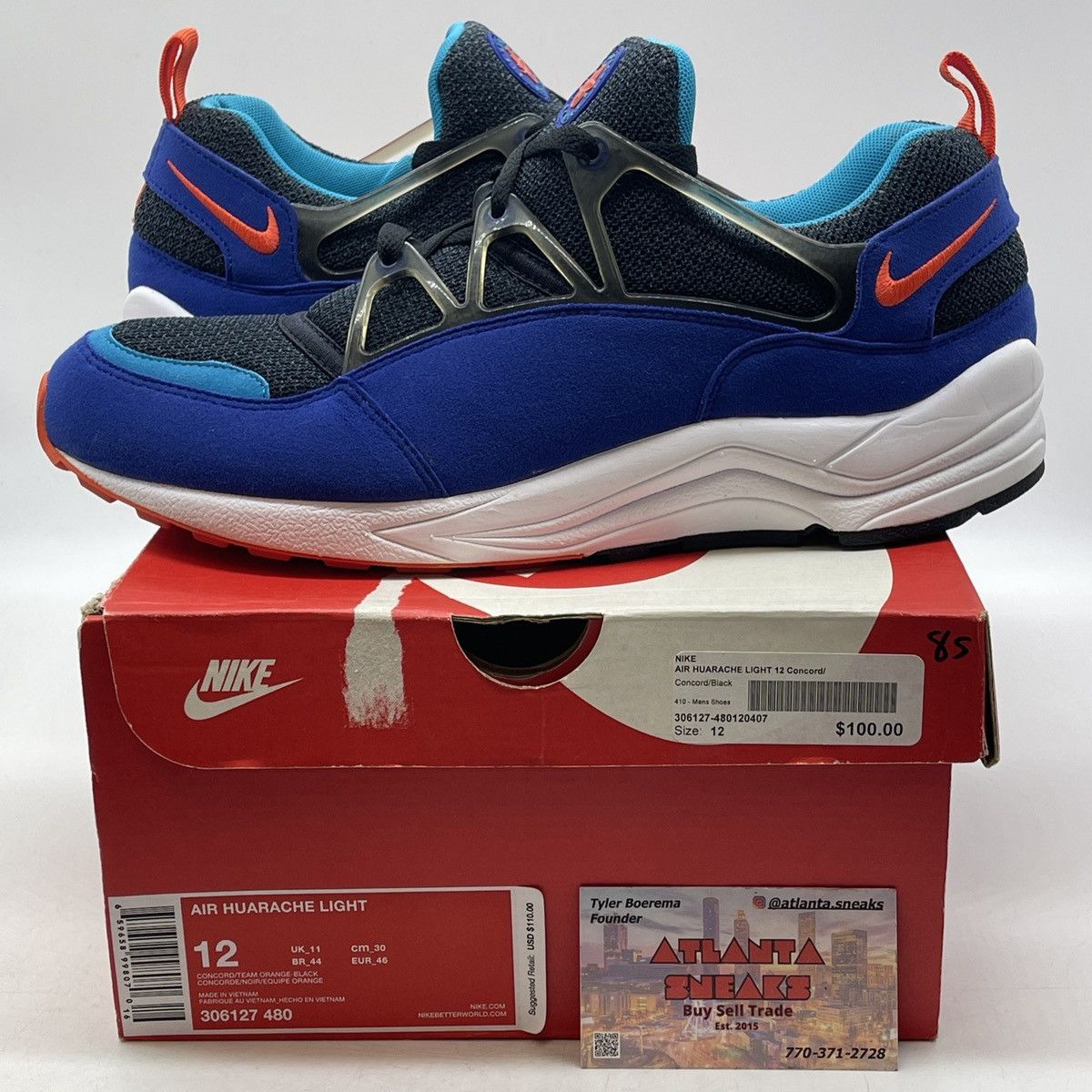 Nike Nike huarache light ultramarine Size US 12 / EU 45 - 1 Thumbnail