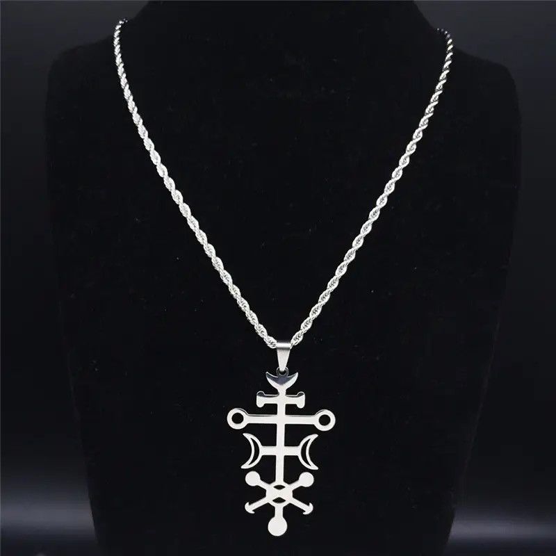 Jewelry × Vintage Sceal Sigil of Lilith Stainless Steel Satan Necklace Size ONE SIZE - 1 Thumbnail