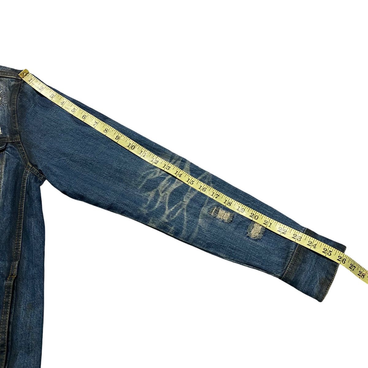 In The Attic IN THE ATTIC Denim Jacket Coated Distressed 'Future Kings' Size US M / EU 48-50 / 2 - 20 Thumbnail