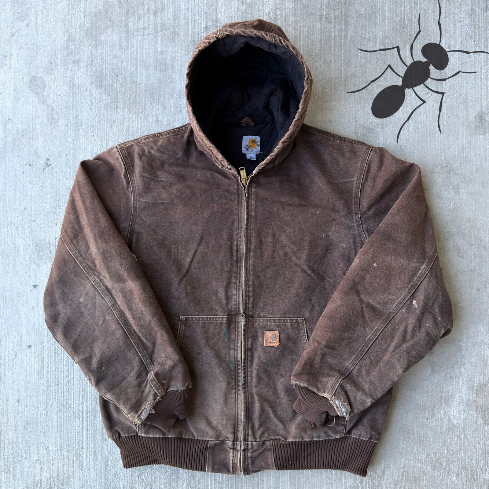 Carhartt × Vintage Vintage Y2K Carhartt J130 DKB brown work wear 