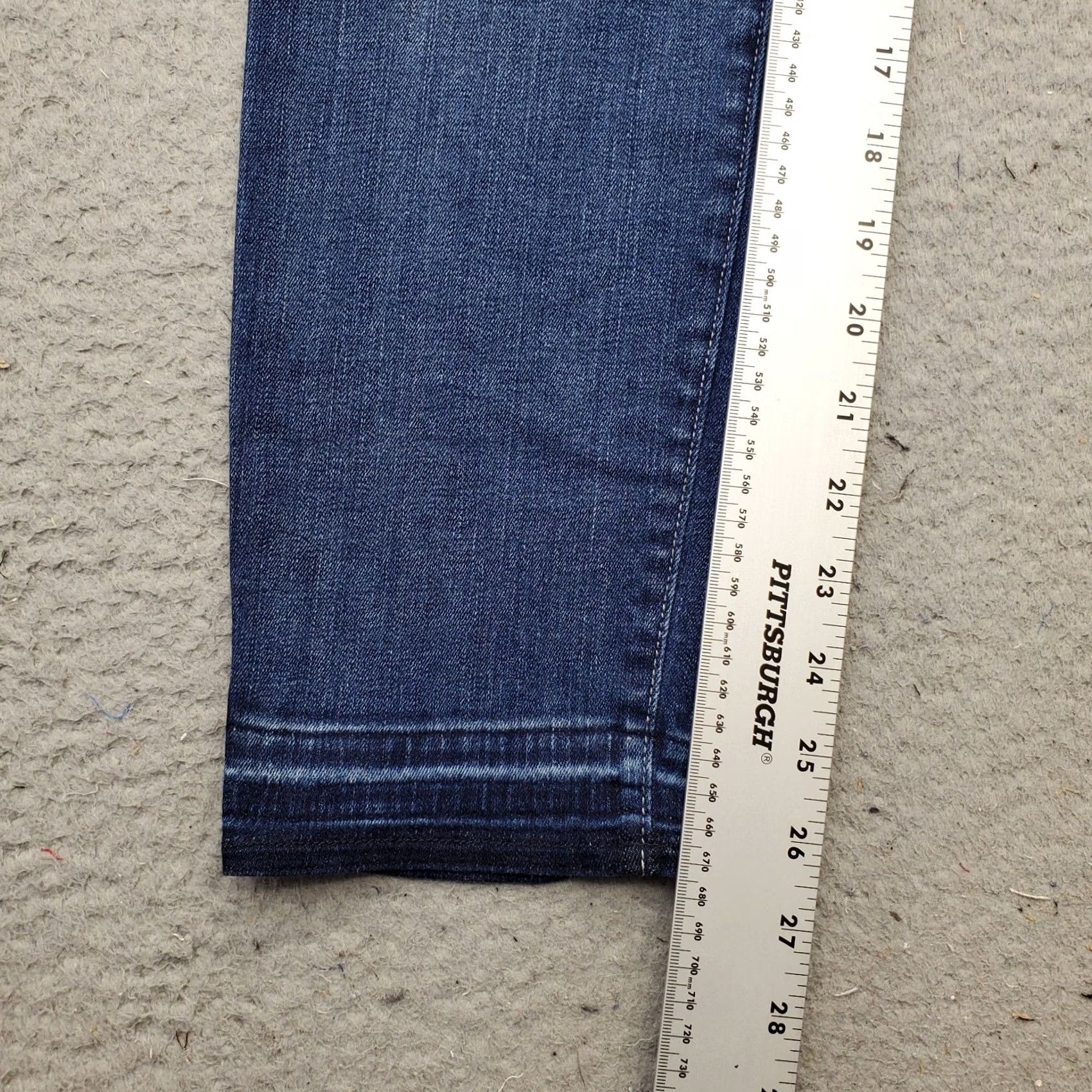 NYDJ NYDJ Womens 8 Blue Denim Straight Leg Jeans 5-Pocket Pockets Inseam 26.5" Regular Fit Nydj Size 30" / US 8 / IT 44 - 4 Thumbnail