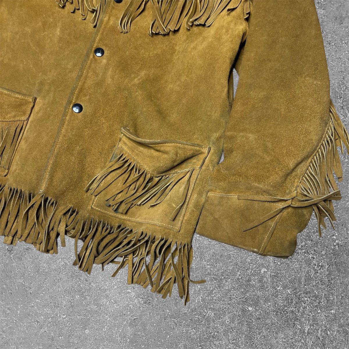 Vintage Vintage 50s 60s Joo Kay Western Fringe Hippie Leather Jacket Size M / US 6-8 / IT 42-44 - 2 Thumbnail