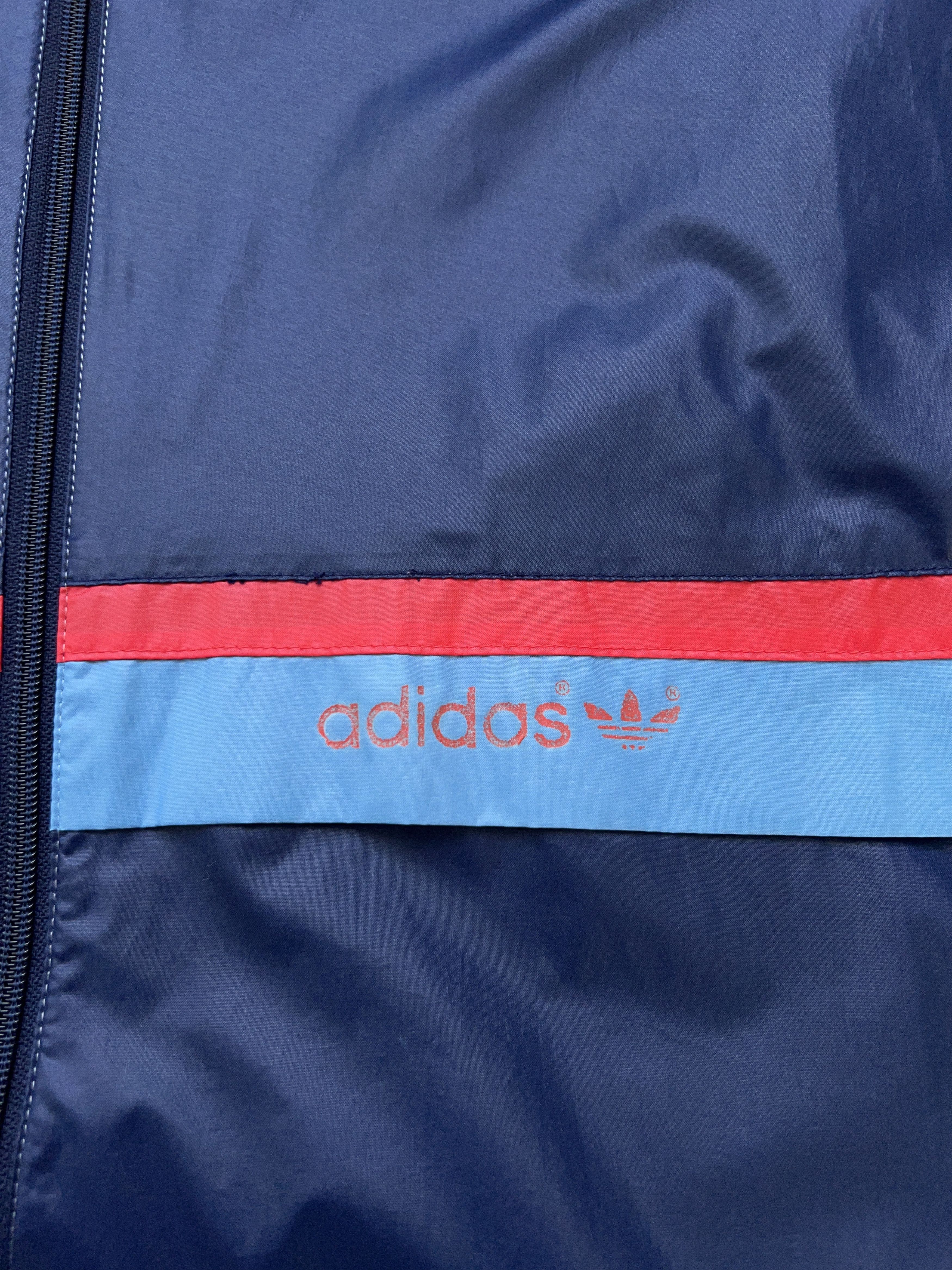 Adidas × Vintage Windbreaker Jacket Lightweight Full Zip Hooded Size 54 XL Size US XL / EU 56 / 4 - 2 Thumbnail