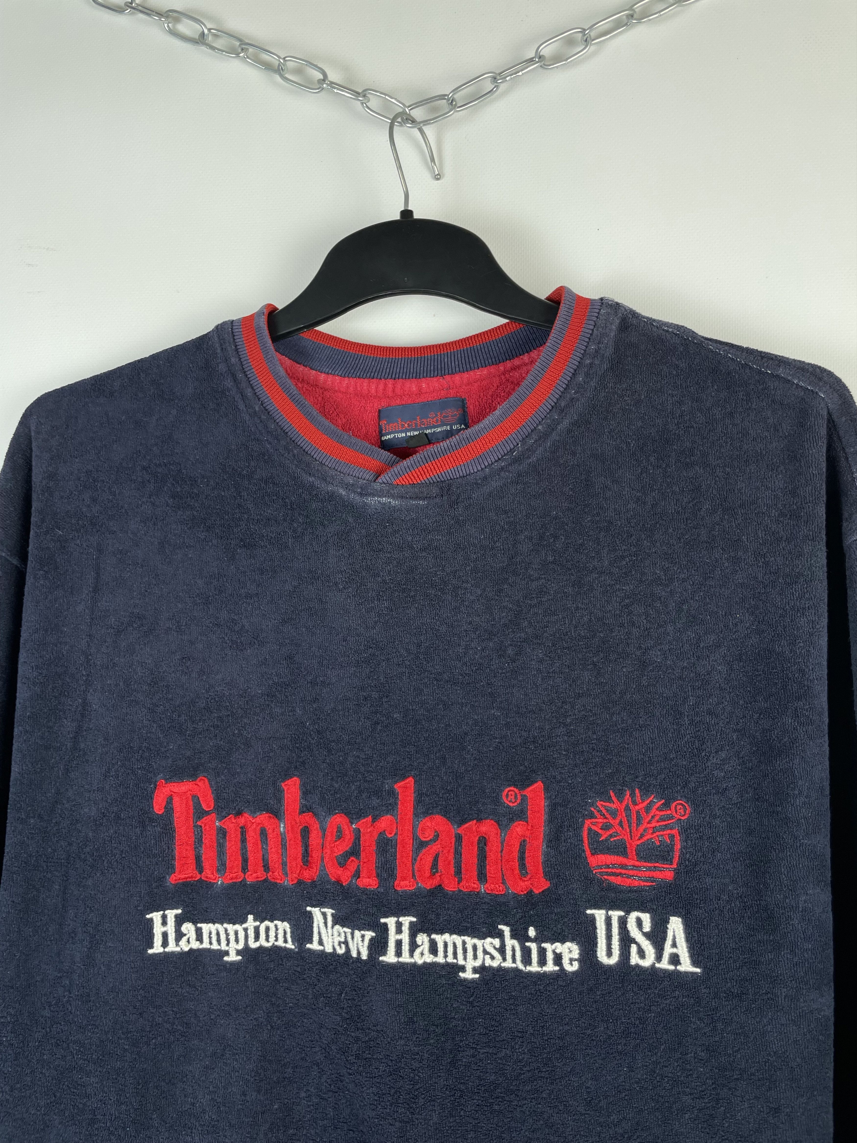 Other Vintage Timberland Sweatshirt Big Logo Crewneck Size US L / EU 52-54 / 3 - 4 Thumbnail