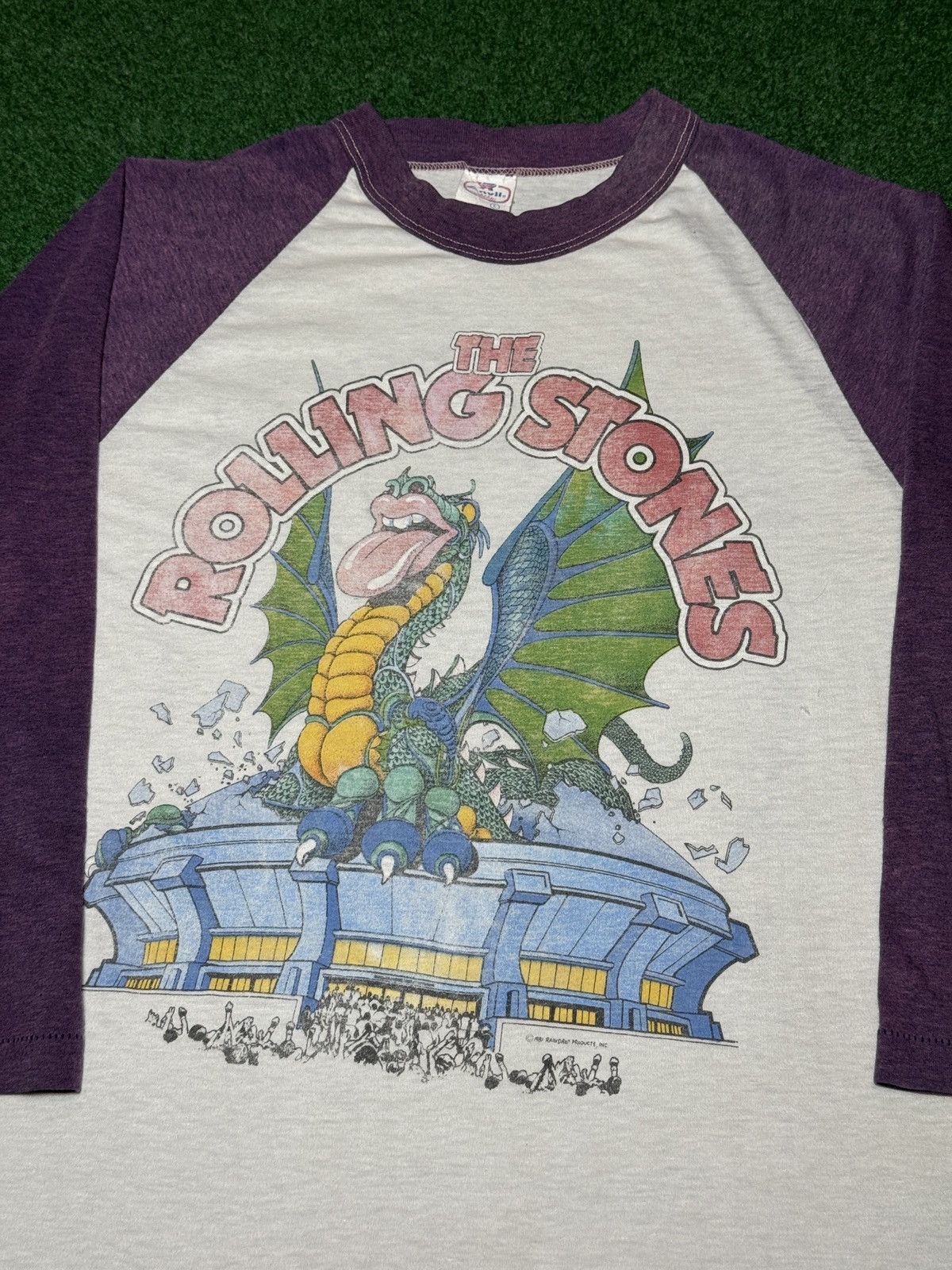 Band Tees Vintage RARE Rolling Stones 1981 Sold Out World Tour T Shirt Size US L / EU 52-54 / 3 - 2 Thumbnail