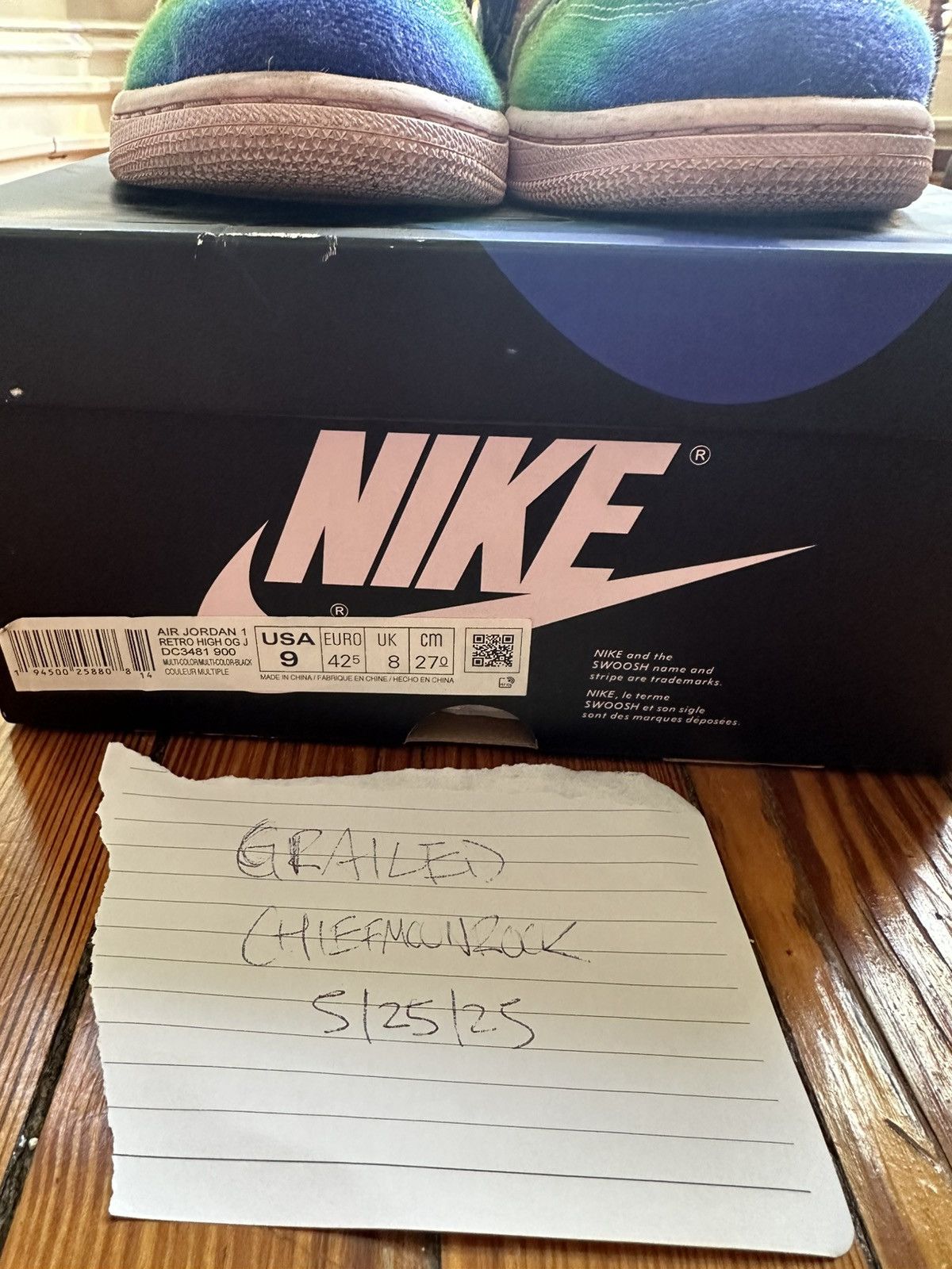 Nike Jordan 1 J Balvin (Size 9) Size US 9 / EU 42 - 9 Thumbnail