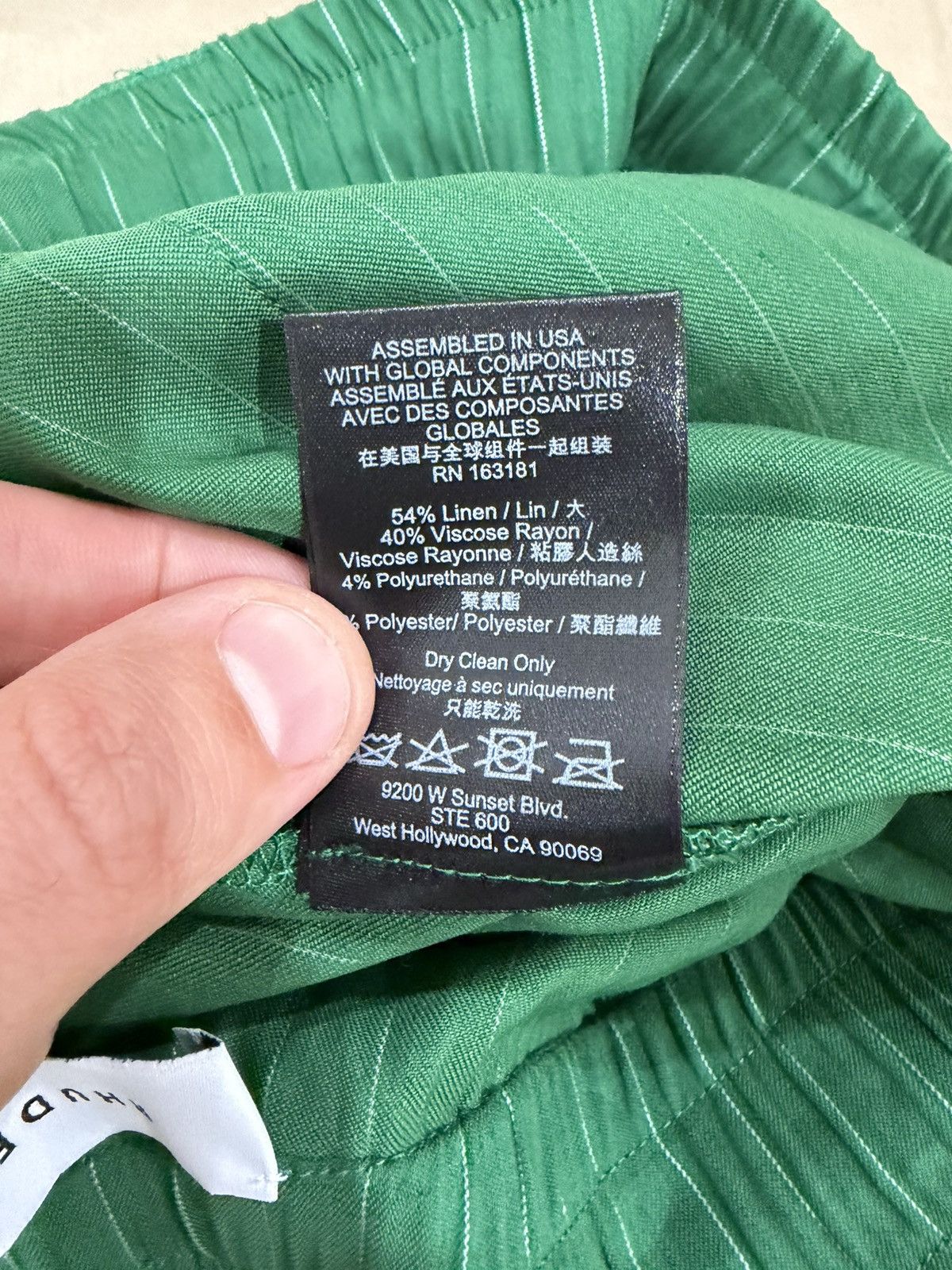 Rhude Rhude Green Pinstripe Trousers size L Size US 34 / EU 50 - 5 Thumbnail