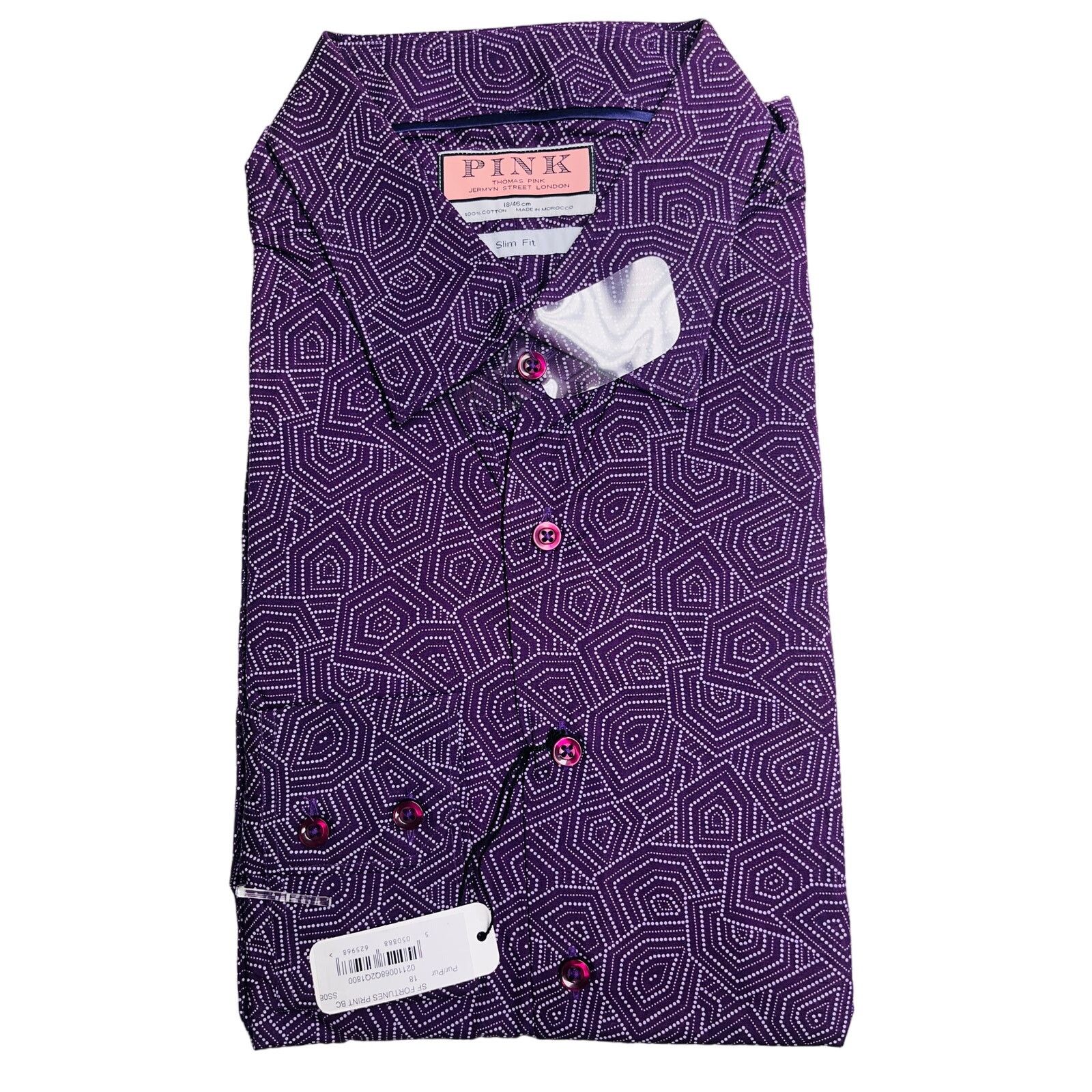 Thomas Pink Thomas Pink Slim Fit 18 /46 cm Purple Shirt 100 Cotton Grailed