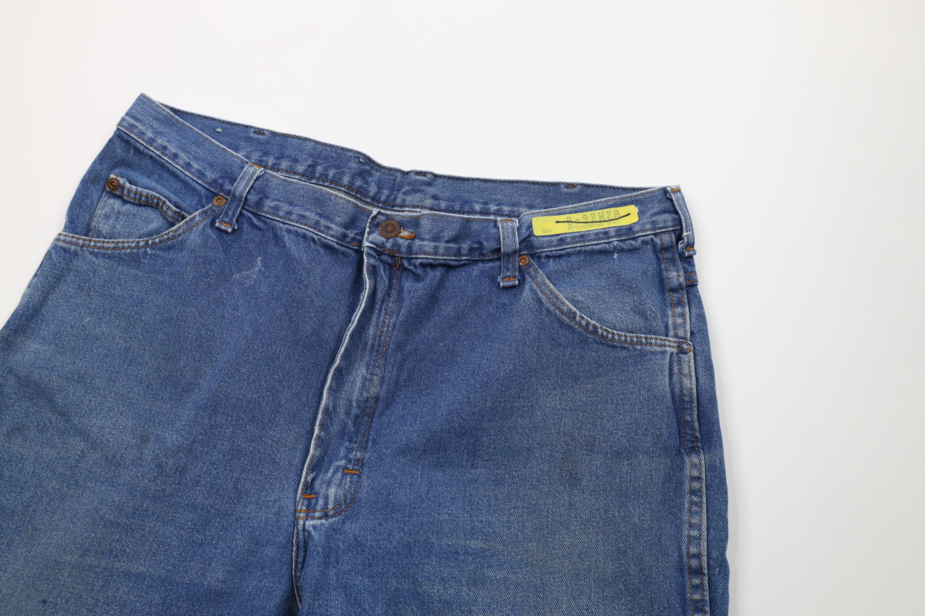 Dickies × Vintage Vintage 70s Dickies Branders Flared Bootcut Denim Jeans USA Size US 36 / EU 52 - 8 Thumbnail