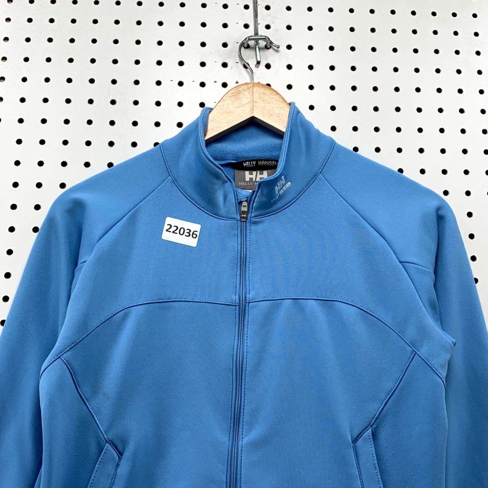 Helly Hansen Helly Hansen Track Jacket Blue Womens Small Full Zip Activewear 17.5x23 HH Size S / US 4 / IT 40 - 2 Thumbnail