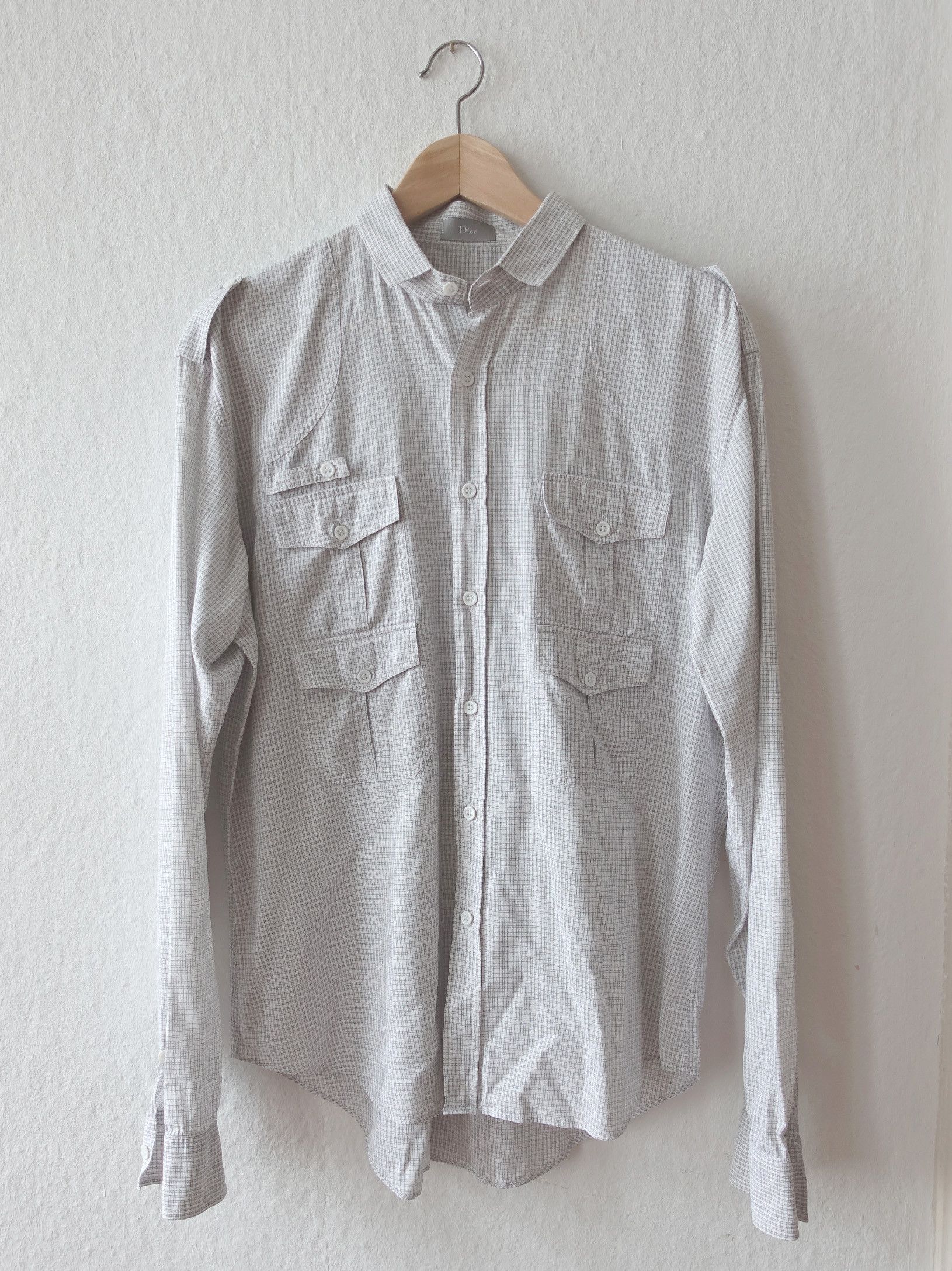 Dior × Hedi Slimane ARCHIVE !!! Checkered Four pocket Shirt | Grailed