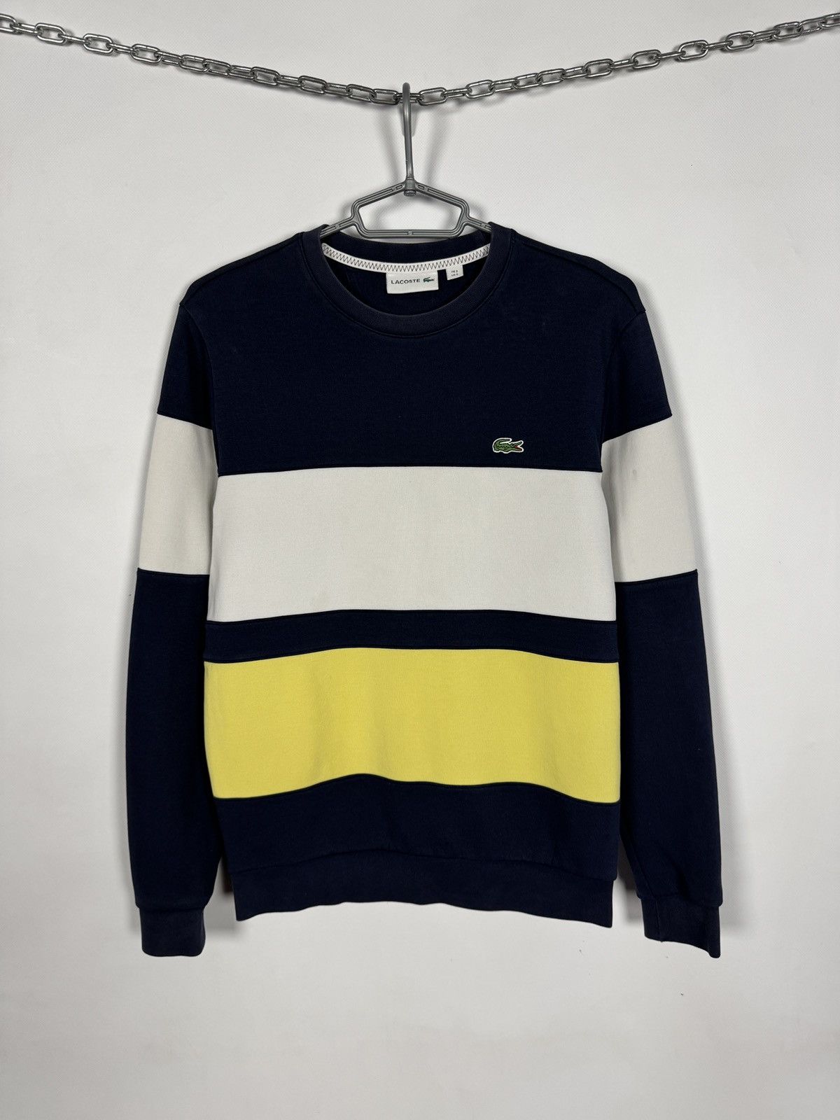 Lacoste Lacoste Colorblock Crewneck Sweatshirt Pullover Sz 3 (Small) Size US S / EU 44-46 / 1 - 1 Thumbnail