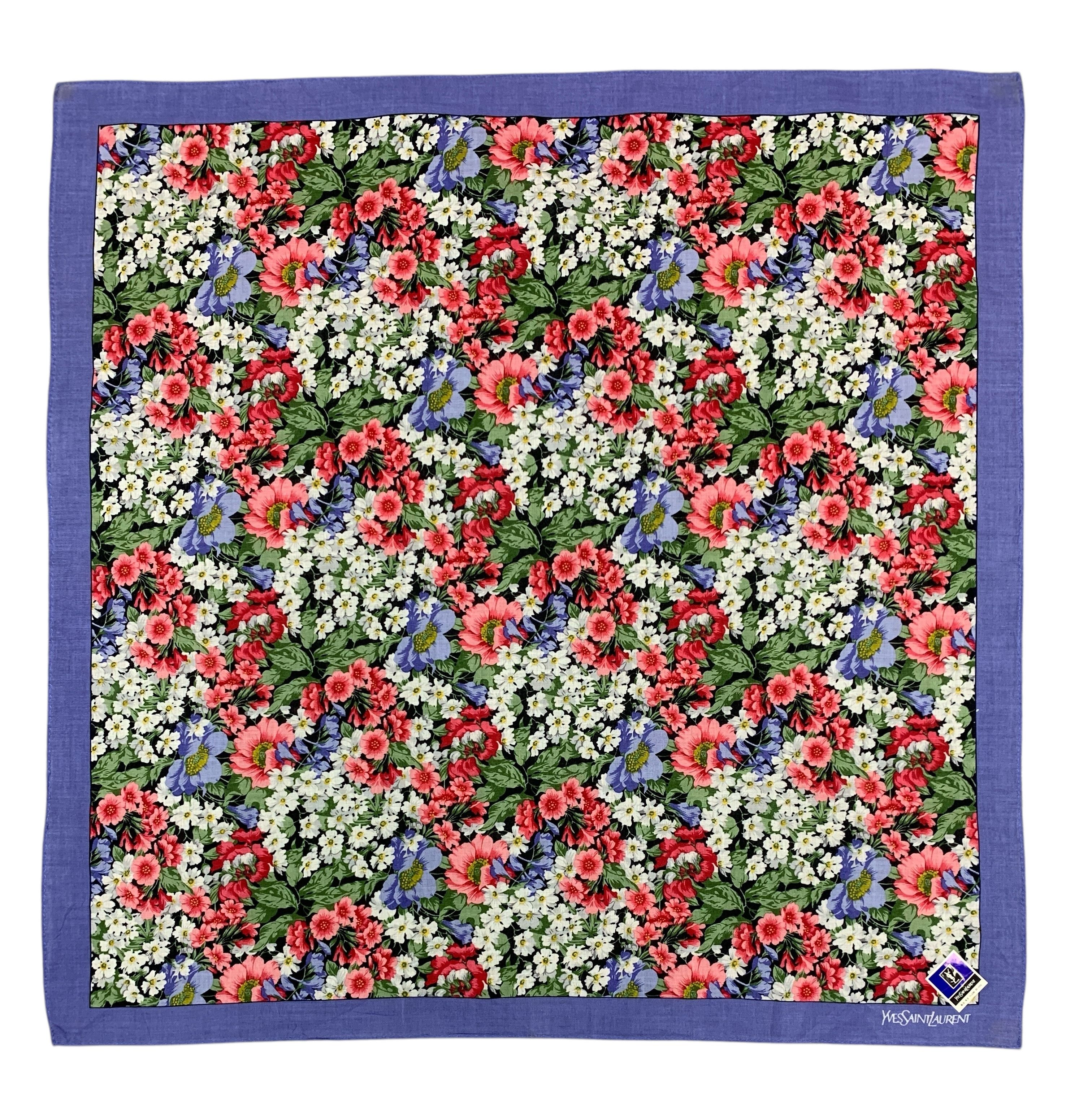 Vintage × Yves Saint Laurent Vintage Yves Saint Laurent Neckerchief/Handkerchief - HKA962 Size ONE SIZE - 2 Thumbnail