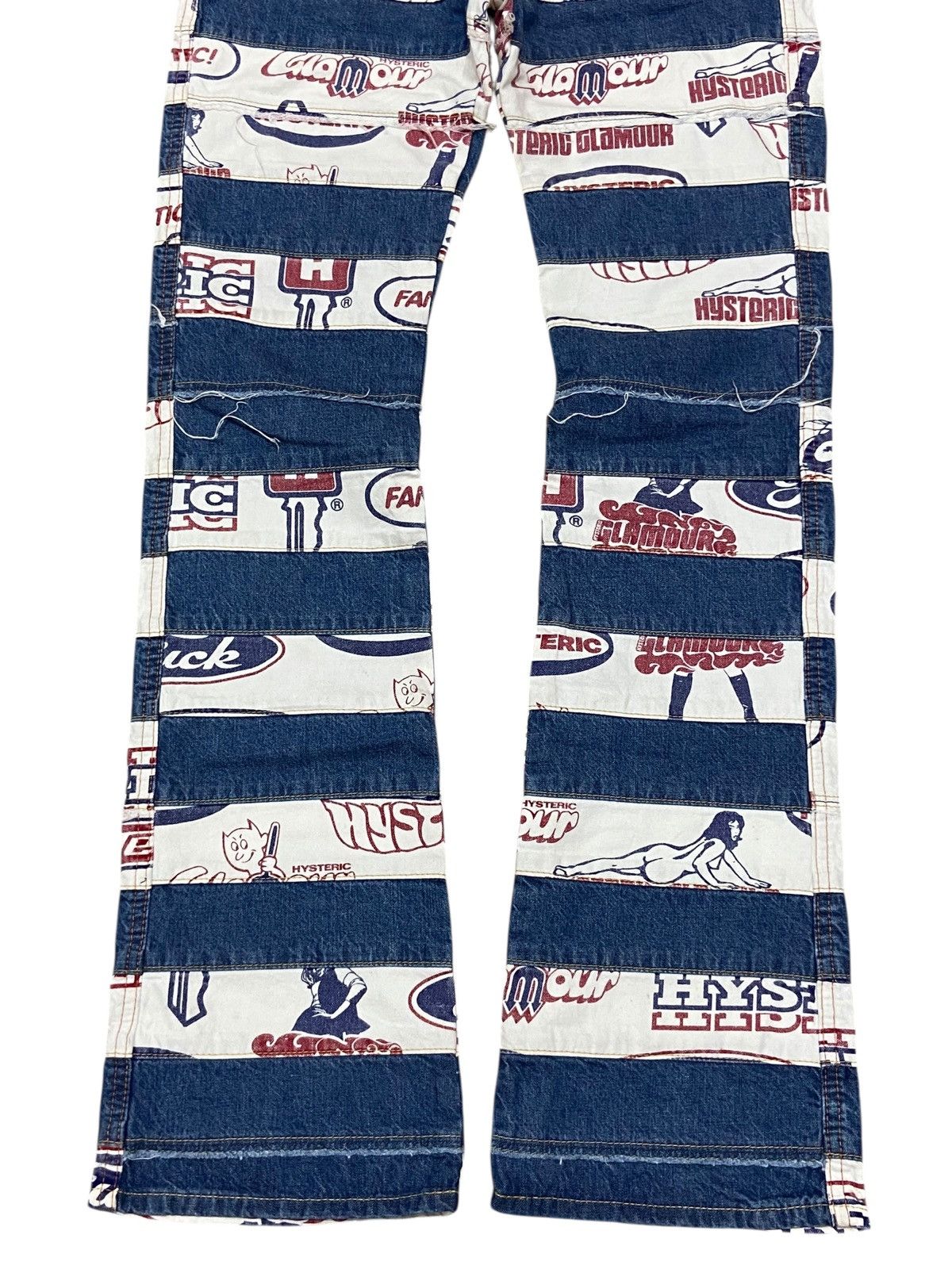 RARE💥Hysteric Glamour Fullprint Kinky Hagi Flared Pants