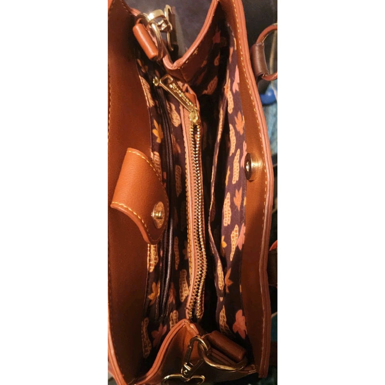 Vintage Loungefly Hello Kitty Pumpkin Spice Latte Wave Crossbody Bag Small Pink Faux Leather Women's Loungefly bag Size ONE SIZE - 4 Thumbnail