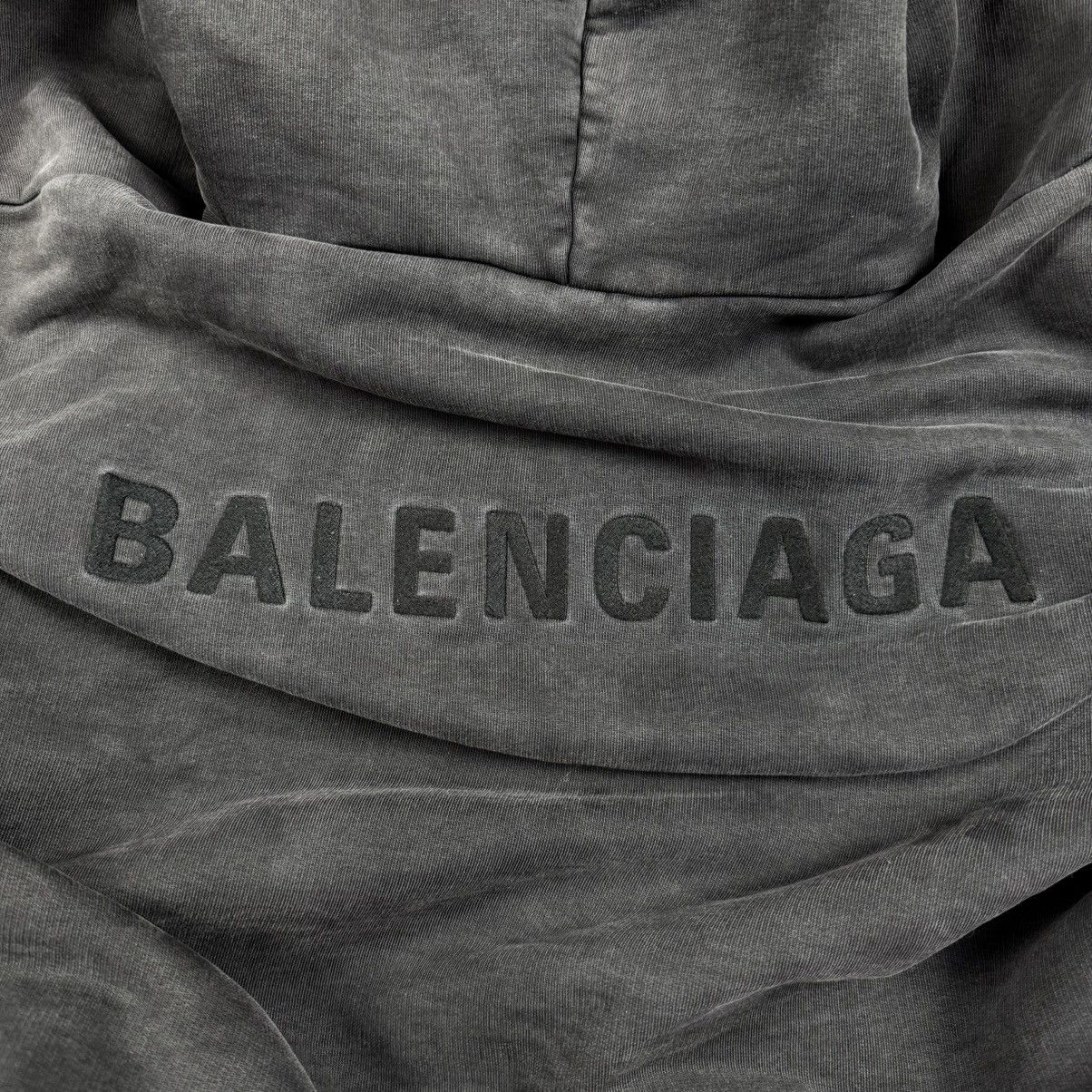 Balenciaga Balenciaga Washed Big Logo Hoodie Size US XS / EU 42 / 0 - 7 Thumbnail