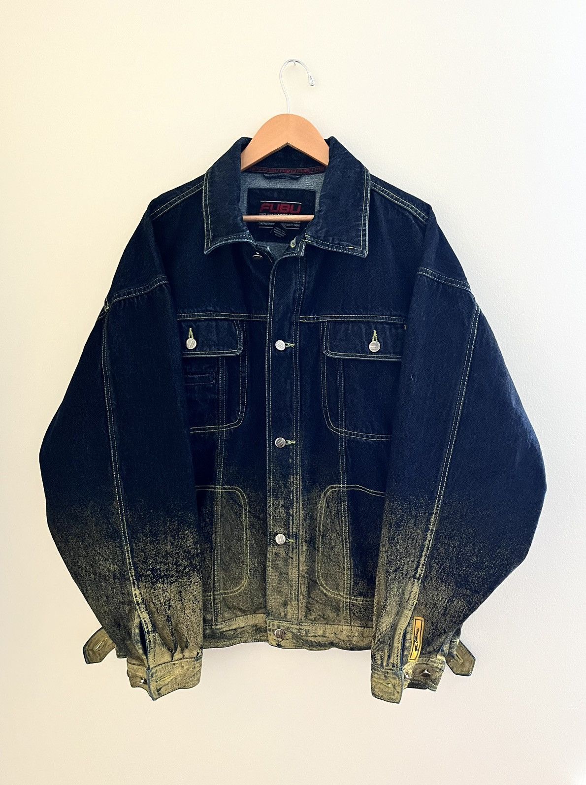 Fubu Vintage 90’s FUBU Collection Limited Edition Denim Jacket Size US XL / EU 56 / 4 - 1 Thumbnail