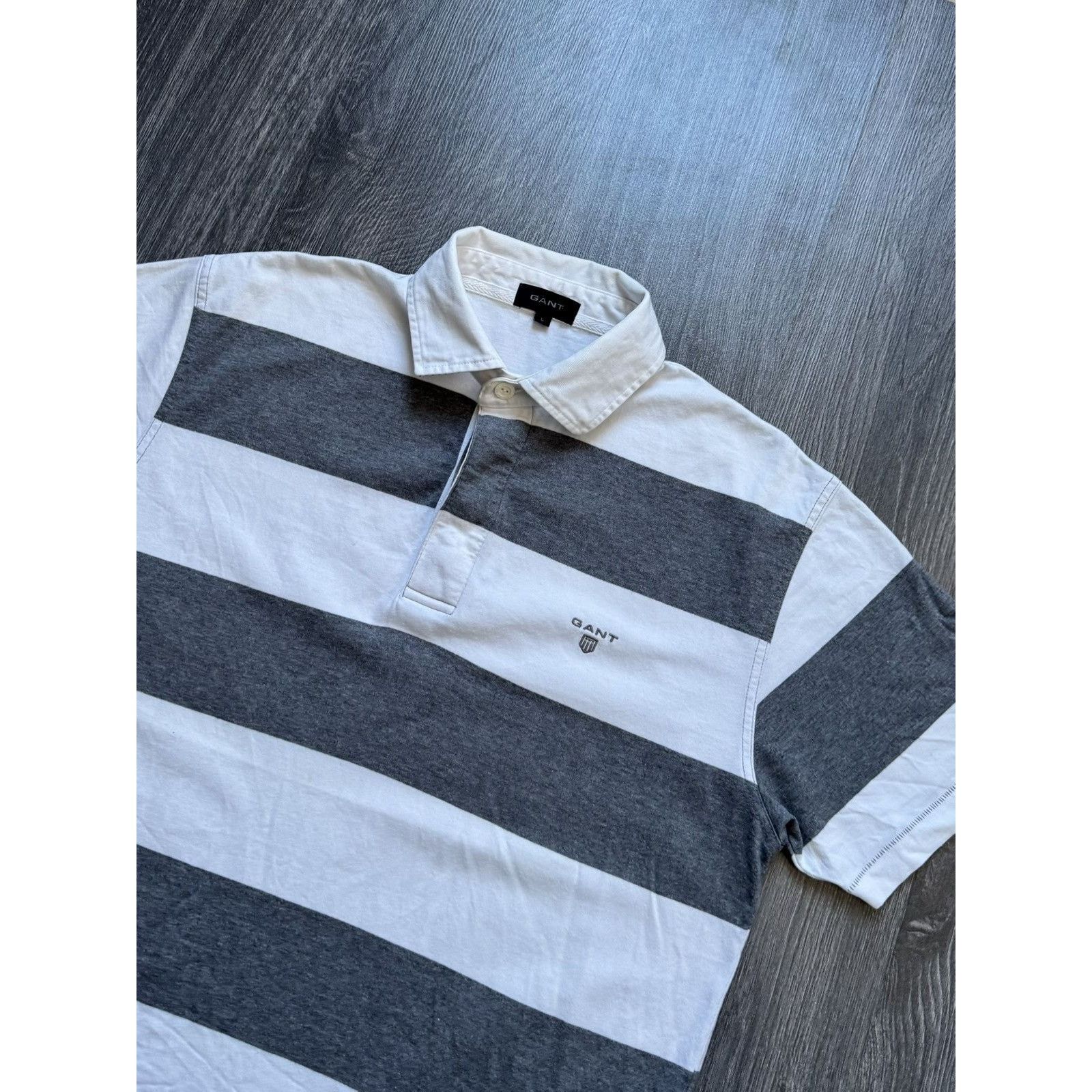 Gant × Old Navy × Vintage Retro Vintage Gant Stripe Polo Shirt Size US L / EU 52-54 / 3 - 5 Thumbnail