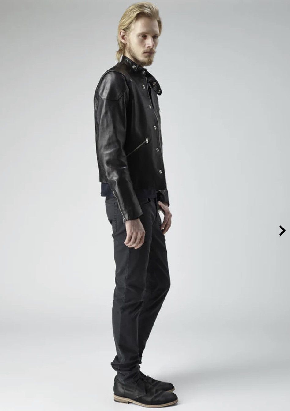 Acne Studios Acne Studios Neil Taped Leather Jacket Black Size Medium 48 Size US M / EU 48-50 / 2 - 18 Thumbnail