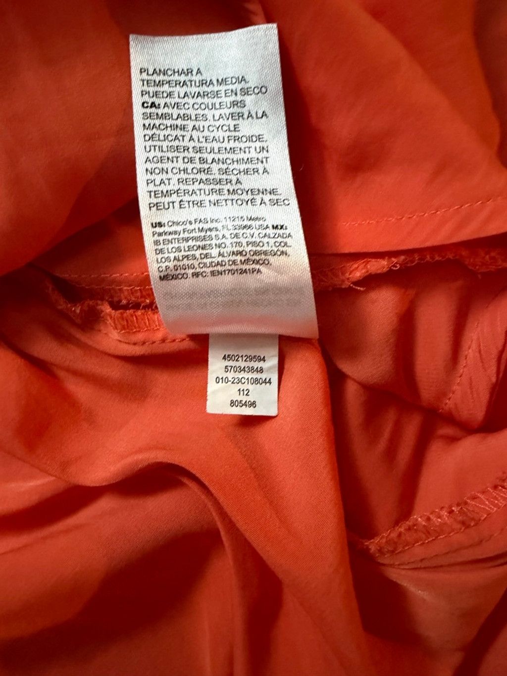 Chicos Romantic Coral Balloon Sleeve Blouse | Cottagecore Boho Size M / US 6-8 / IT 42-44 - 5 Thumbnail