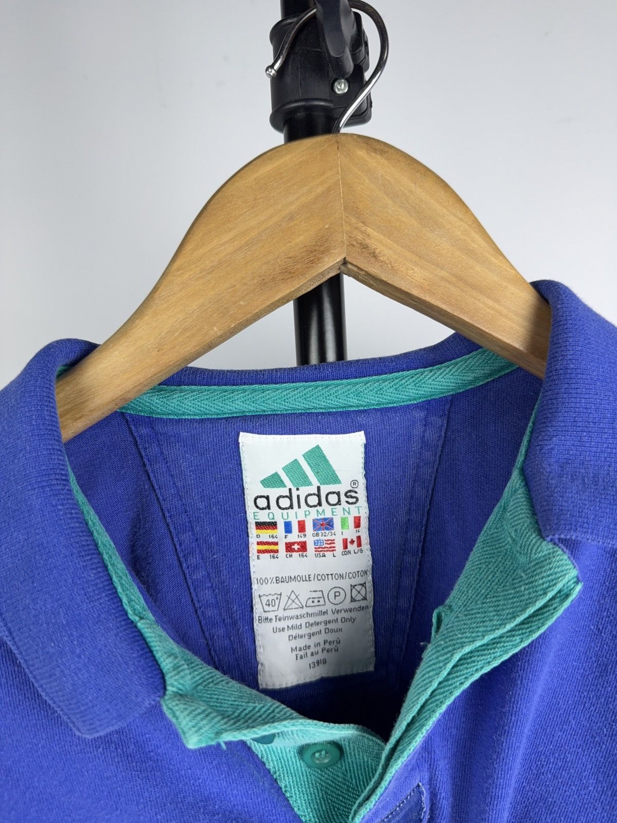 Adidas Adidas Equipment Tennis Polo Nicole Vintage 90s Blue Shirt Size L / US 10 / IT 46 - 8 Thumbnail